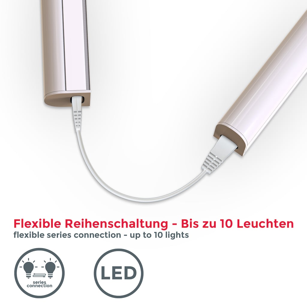 B.K.Licht LED Lichtleiste, 1 flammig-flammig