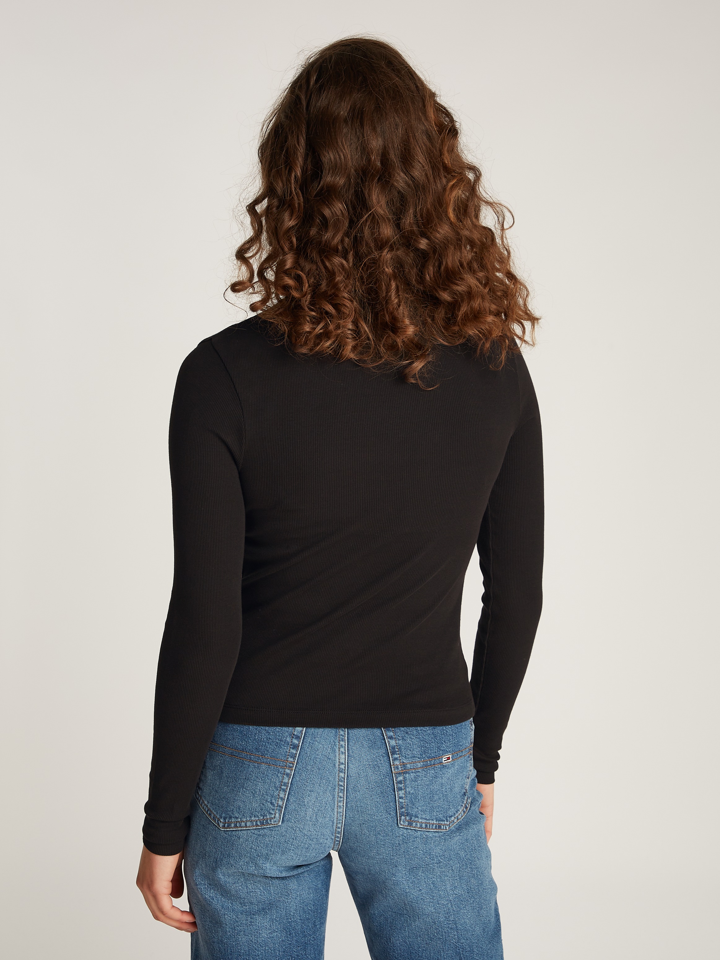 Tommy Jeans Langarmshirt »TJW ESSENTIAL MOCK NECK«, mit Stehkragen