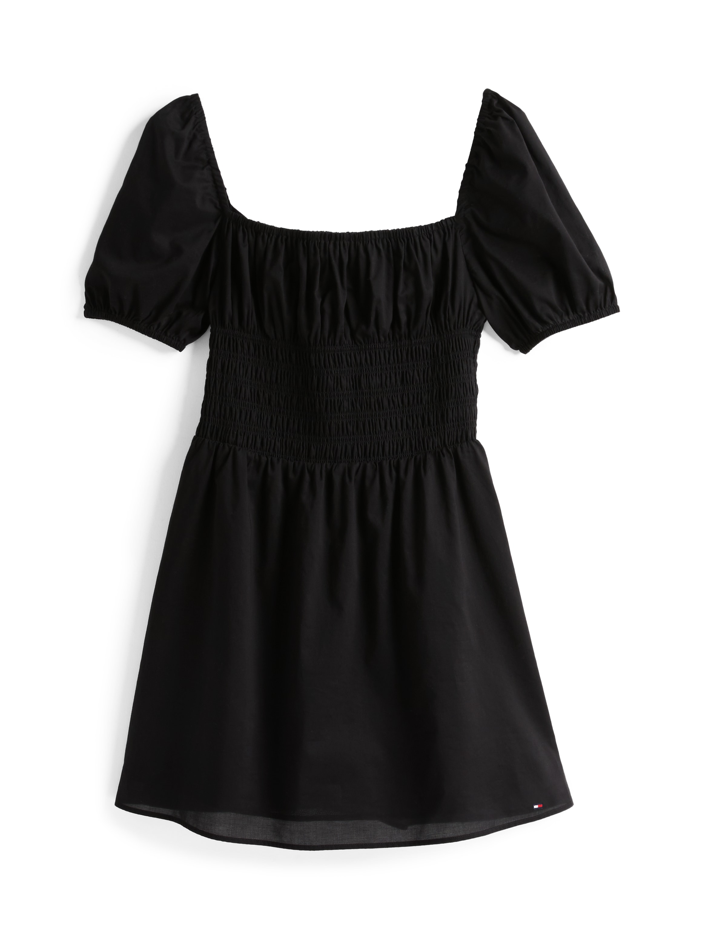 Tommy Jeans Babydollkleid »TJW COTTON VOILE MINI DRESS EXT«, in Mini-Länge, mit Raffungen