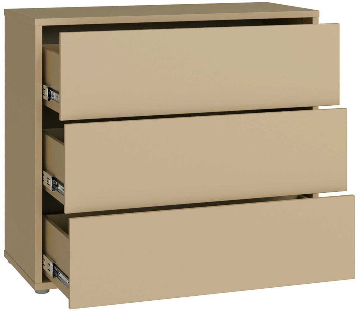 FORTE Kommode »Alice Springs, Kommode, 3 Schubkästen B/H/T 94,8/83,1/41,5« Schubkästen mit Vollauszug, grifflos,Push to open