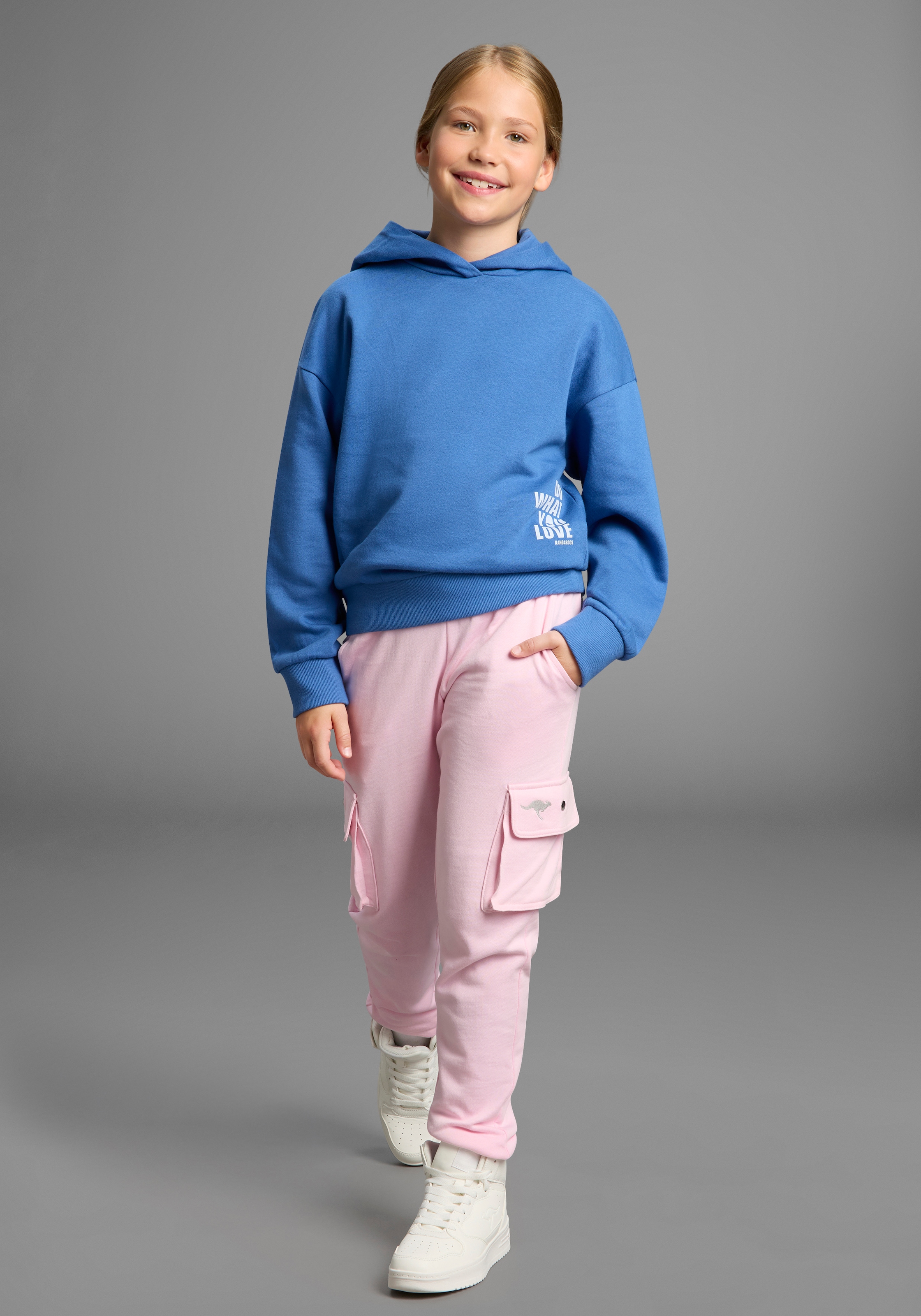 KangaROOS Kapuzensweatshirt »Hoodie mit Rückenprint«, Mit Front- und Rückenprint
