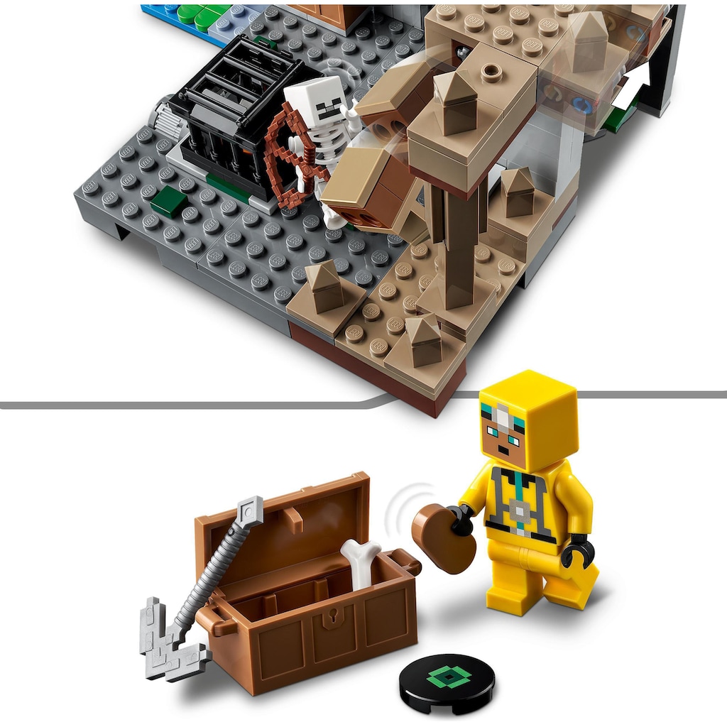 LEGO® Konstruktionsspielsteine »Das Skelettverlies (21189), LEGO® Minecraft«, (364 St.), Made in Europe