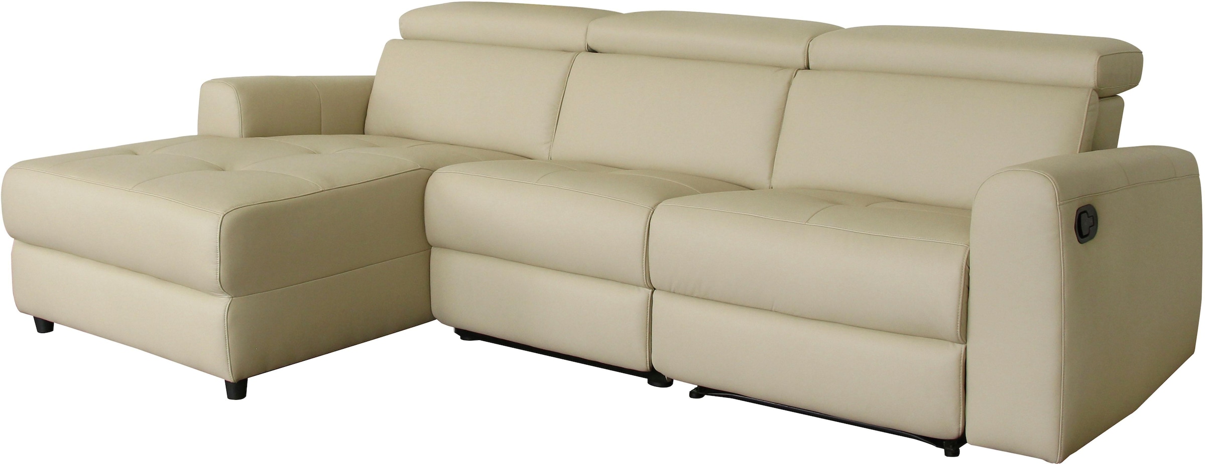 Home affaire Ecksofa »Sentrano, L-Form,« 275 cm, man. o. elektr. Relaxfunktion und USB/Kopfverstellung