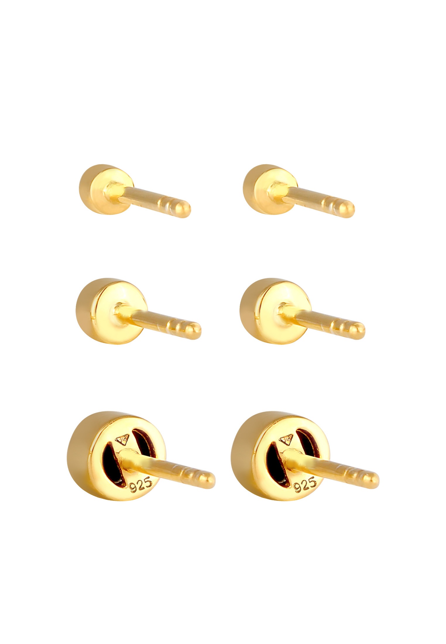 Elli Ohrstecker-Set »Ohrringe 3er Stecker Set Basic Ohrstecker Zirkonia 925 Sterling Silber«