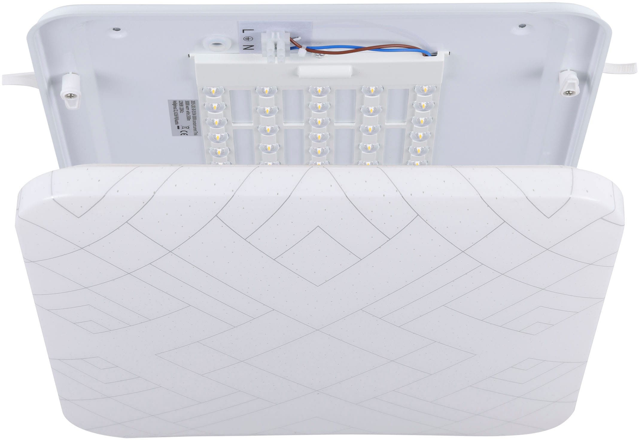 EGLO Deckenleuchte »RENDE« LED-Modul 1 Stk. Warmweiß Deckenlampe, Lampe Decke, Deckenbeleuchtung, Aufbaulampe, 38 x 38 cm