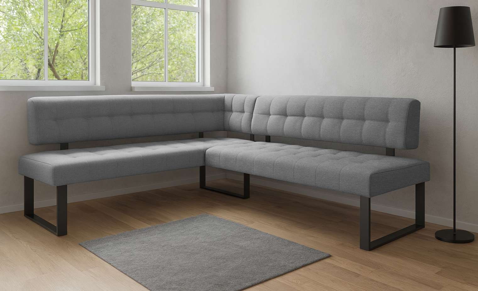 Home affaire Eckbank »Mia Küchenbank, Polsterbank, Esszimmerbank, 207x167 cm« Moderne Bank und  Farben, Sitzplatzanzahl: 5, Frei in Raum stellbar