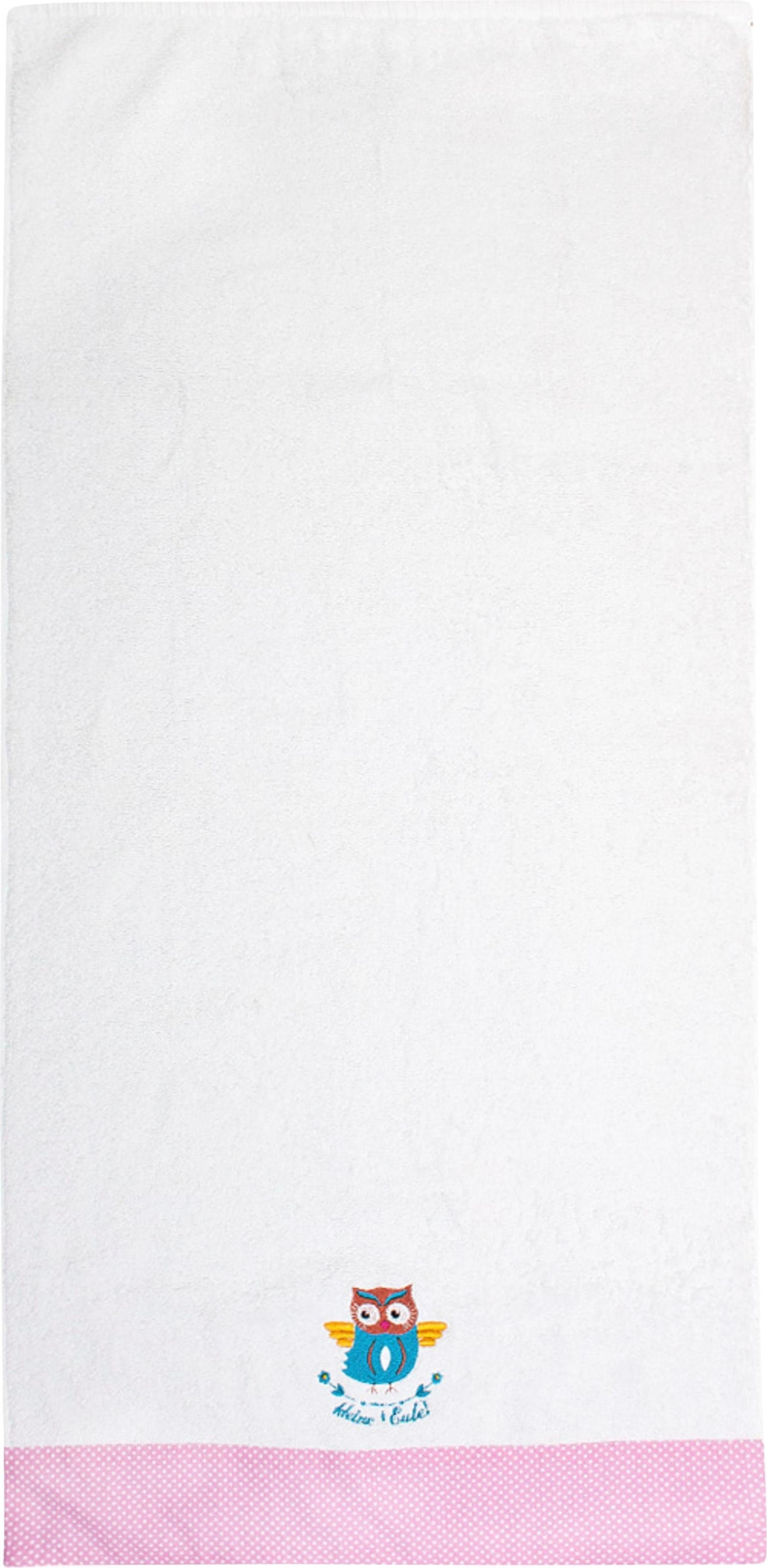 ADELHEID Handtücher »Kleine Eule Handtuch«, (2 St.), mit Bordüre und  Stickerei online kaufen