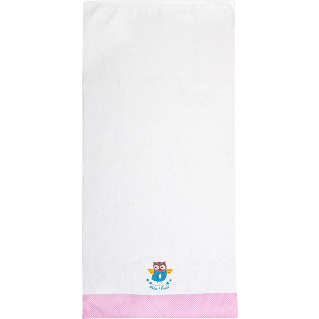 ADELHEID Handtücher »Kleine Eule Handtuch«, (2 St.), mit Bordüre und  Stickerei online kaufen
