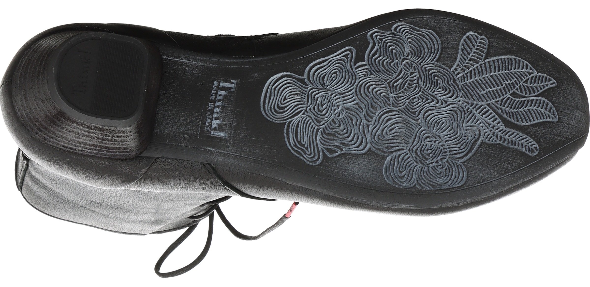 Think! Schnürstiefelette »Aida«, Festtagsschuh, Stiefelette aus vegetabil gegerbtem Leder