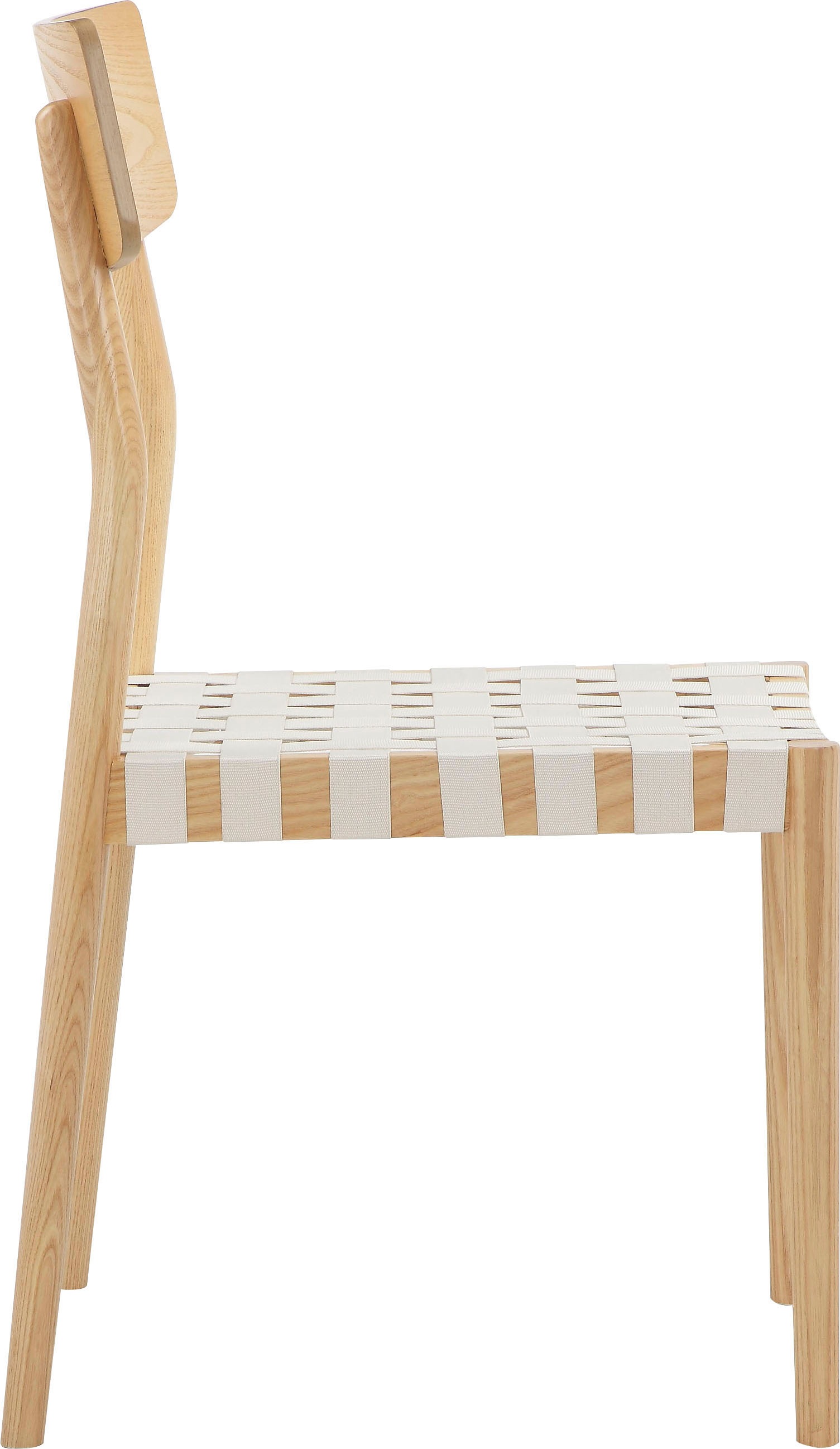 LeGer Home by Lena Gercke Esszimmerstuhl »Elain«, gewebten Sitzfläche, aus massivem Eschenholz, Sitzhöhe ca. 45 cm