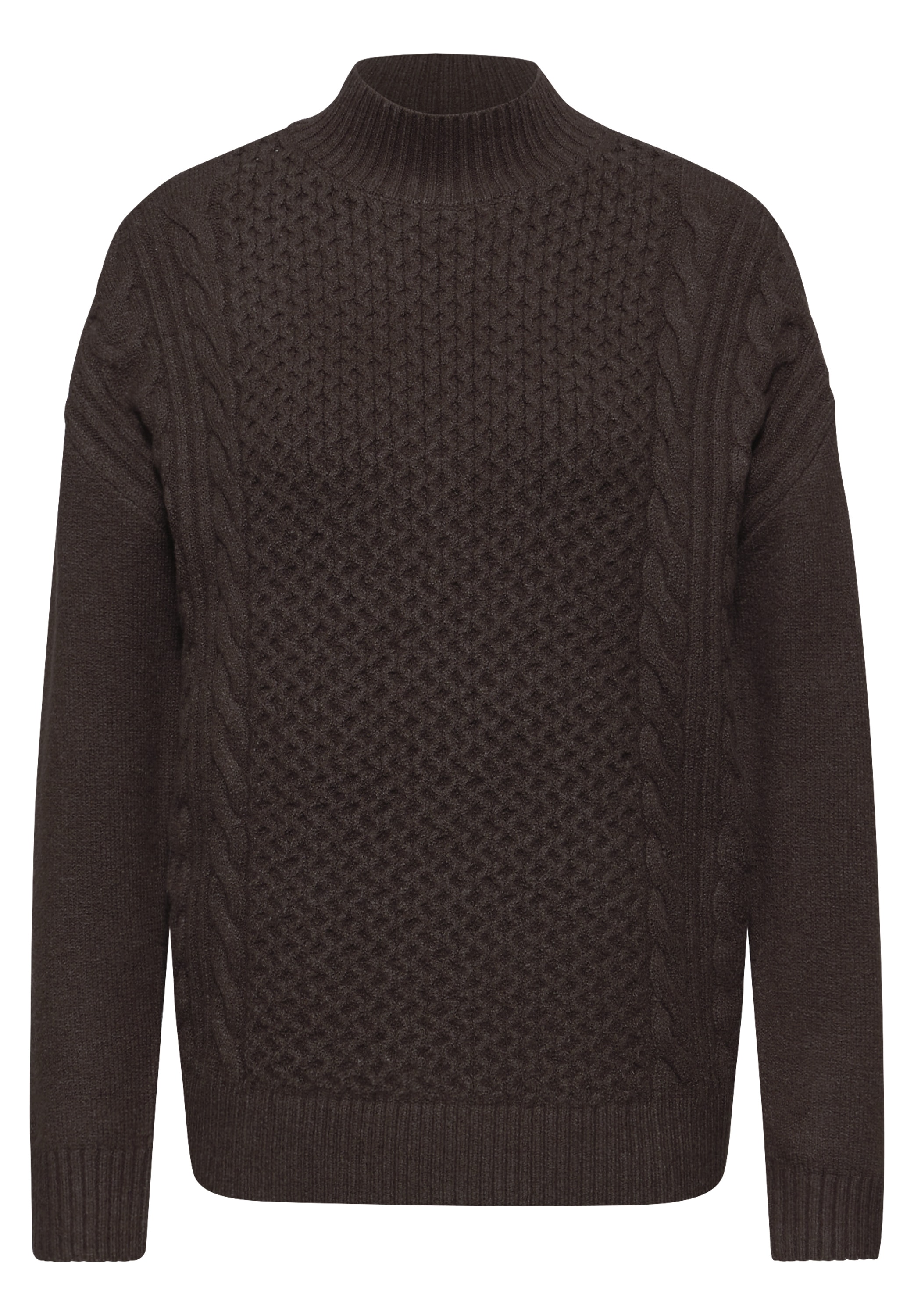 STREET ONE Stehkragenpullover mit Strickmuster
