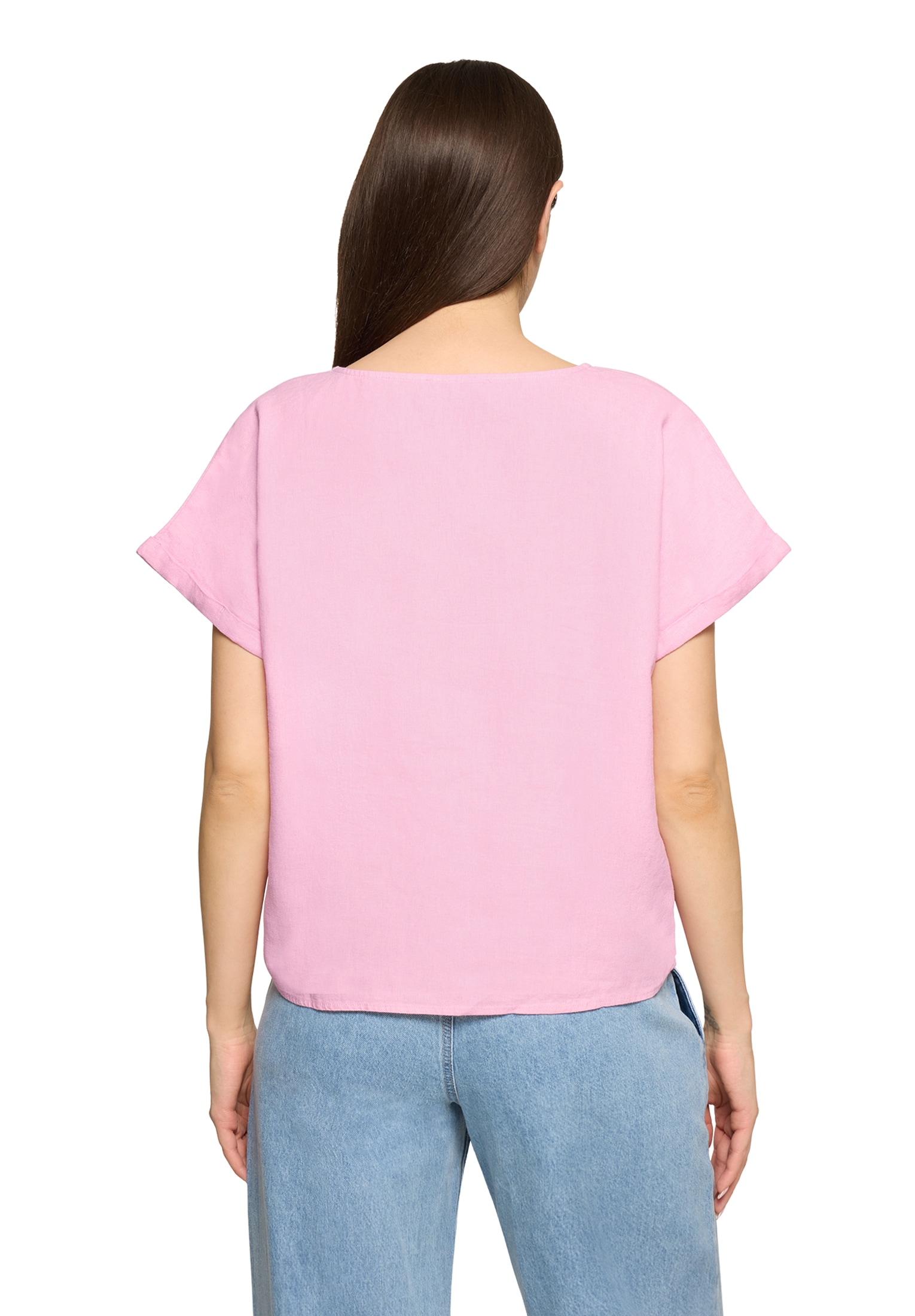 Cartoon Klassische Bluse »Leinenbluse mit Ärmelaufschlag«