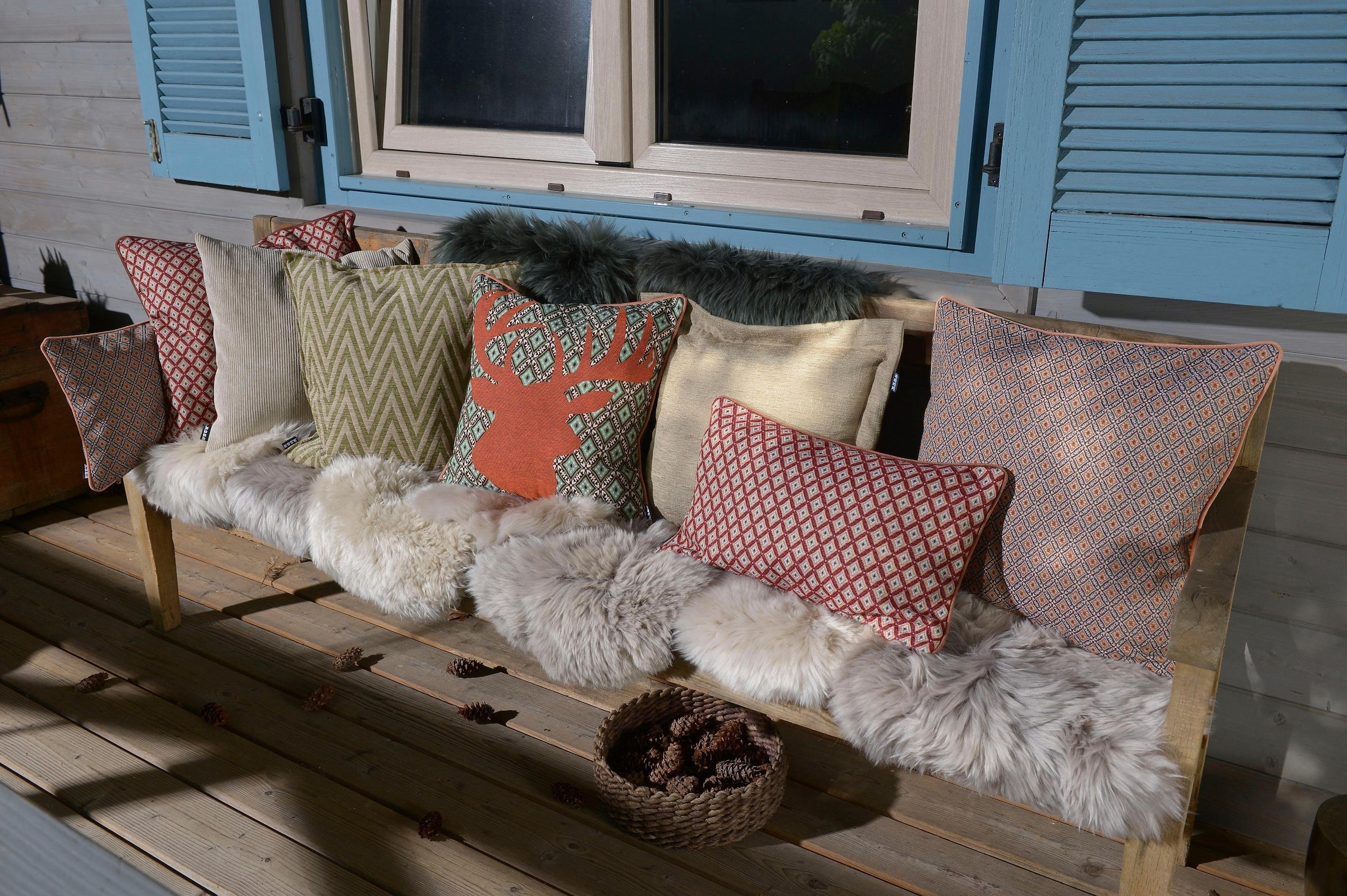 H.O.C.K. Dekokissen »Harry Devin« Kissenhülle mit Füllung, 1 Stück