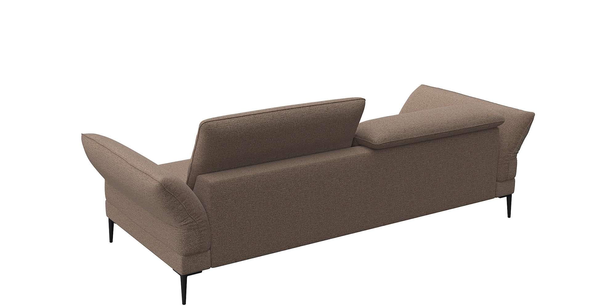 FLEXLUX 3-Sitzer »Salino, Funktionssofa, Relaxsofa«, Sofa mit Arm- und Kopfteil-Verstellungen, Kaltschaum & Stahl-Wellen