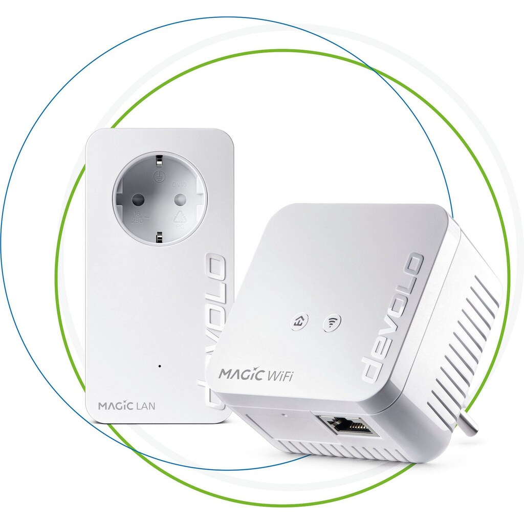 DEVOLO WLAN-Router »Magic 1 WiFi mini Starter Kit (1200Mbit, G.hn, Powerline + WLAN, Mesh)«