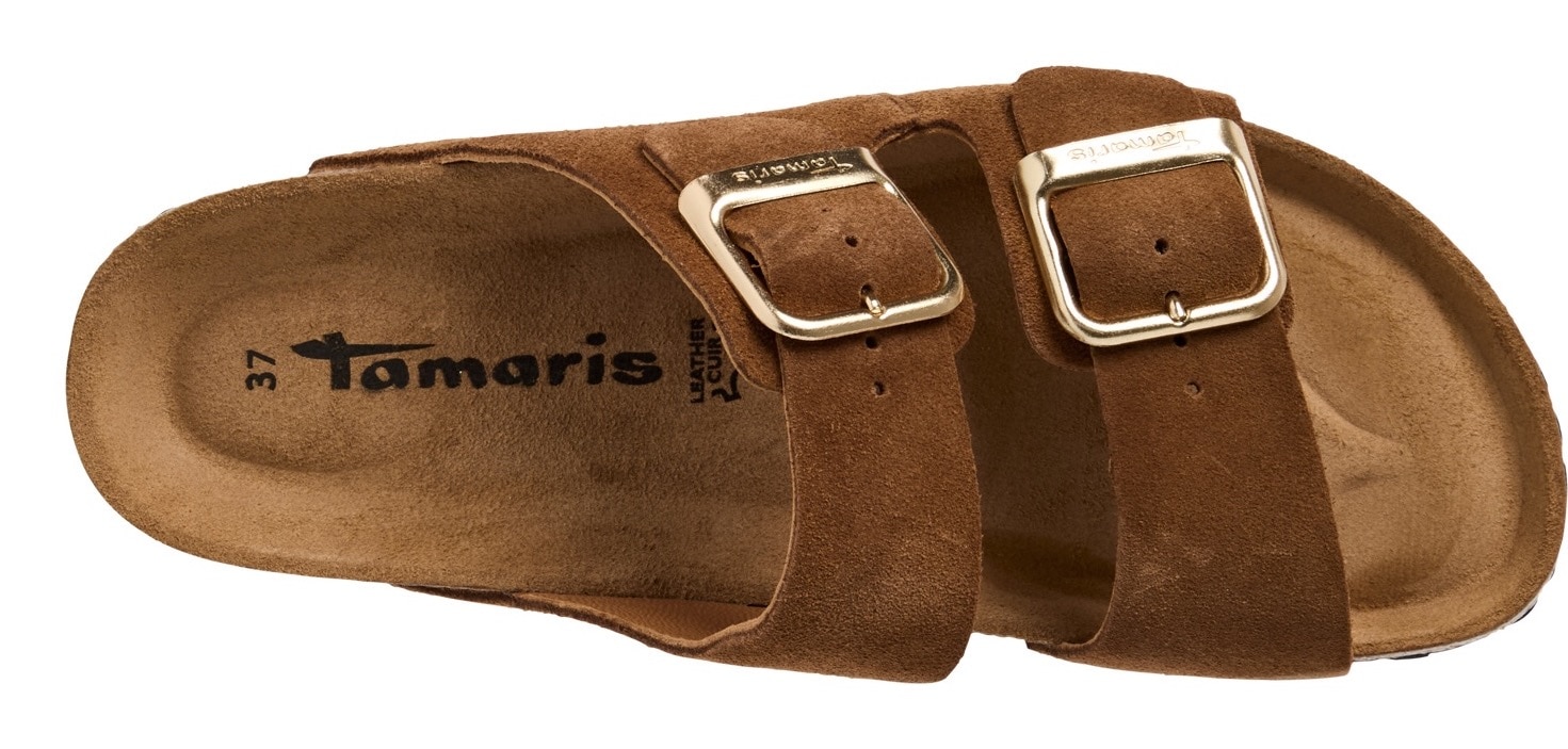 Tamaris Pantolette  Hausschuh, Schlappen mit zwei verstellbaren Schnallen