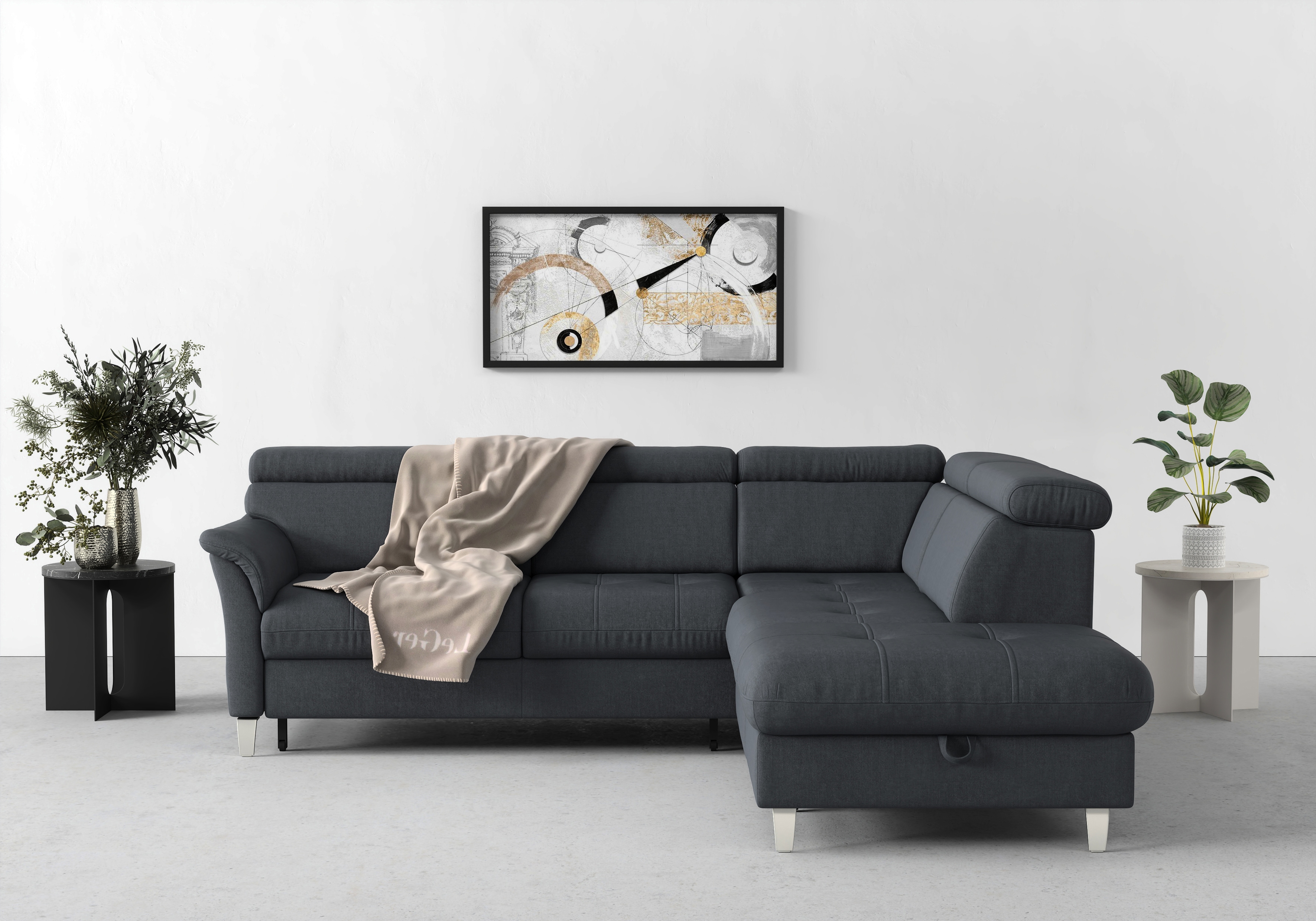 sit&more Ecksofa "Marano L-Form" inklusive Kopfteilverstellung, optional Schlaffunktion & Bettkasten