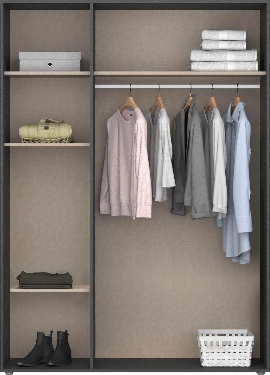 rauch Kleiderschrank »VOYAGER Otto´s Choice Garderobe Wäscheschrank TOPSELLER Schlafzimmer«, (in 3 verschiedenen Ausstattungen BASIC/CLASSIC/PREMIUM), Schrank mit modernen Griffen in viel Stauraum MADE IN GERMANY