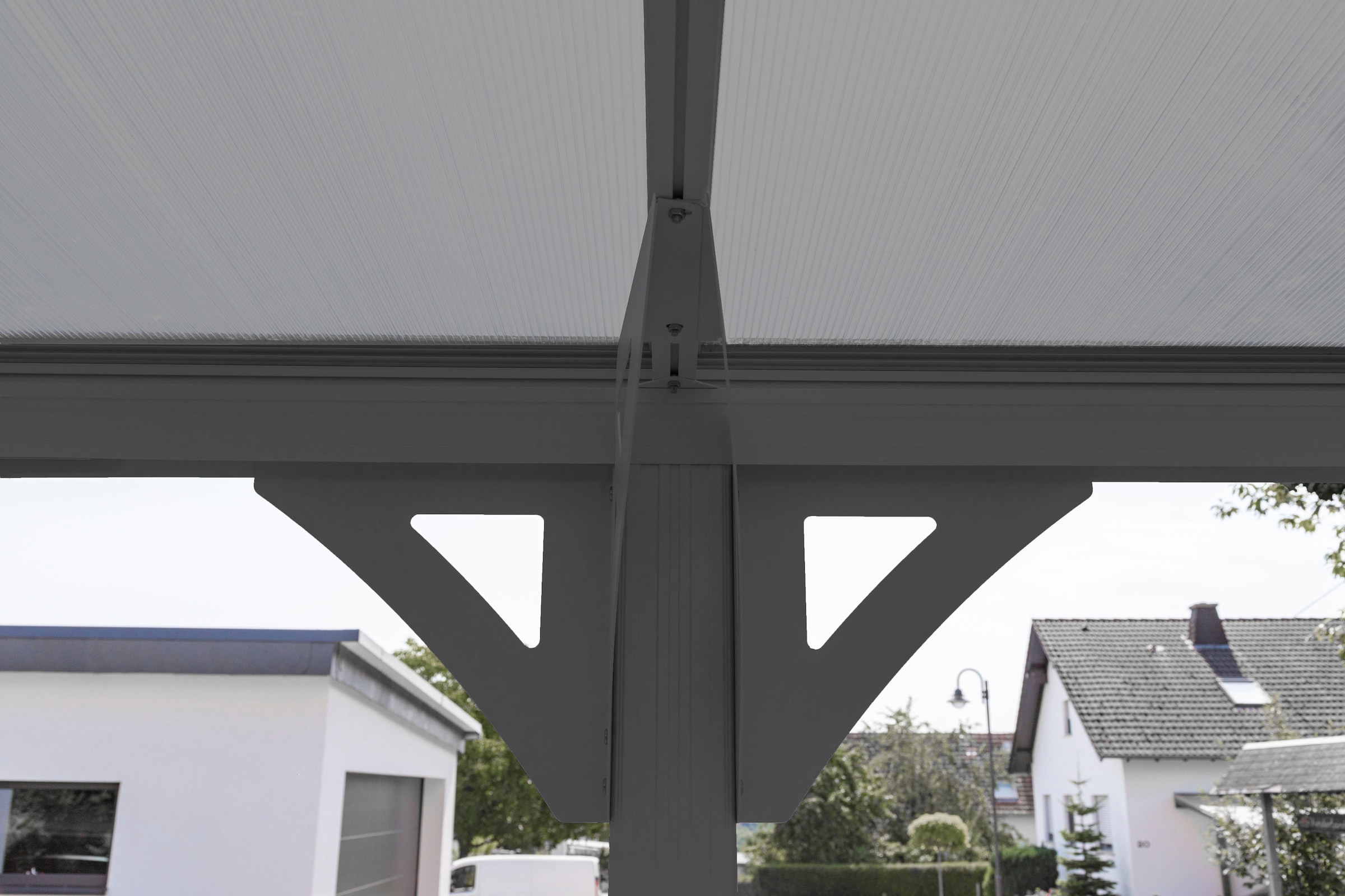 WESTMANN Einzelcarport »Rundbogen«, Aluminium, 276 cm, Anthrazit, aus Aluminium, anthrazit