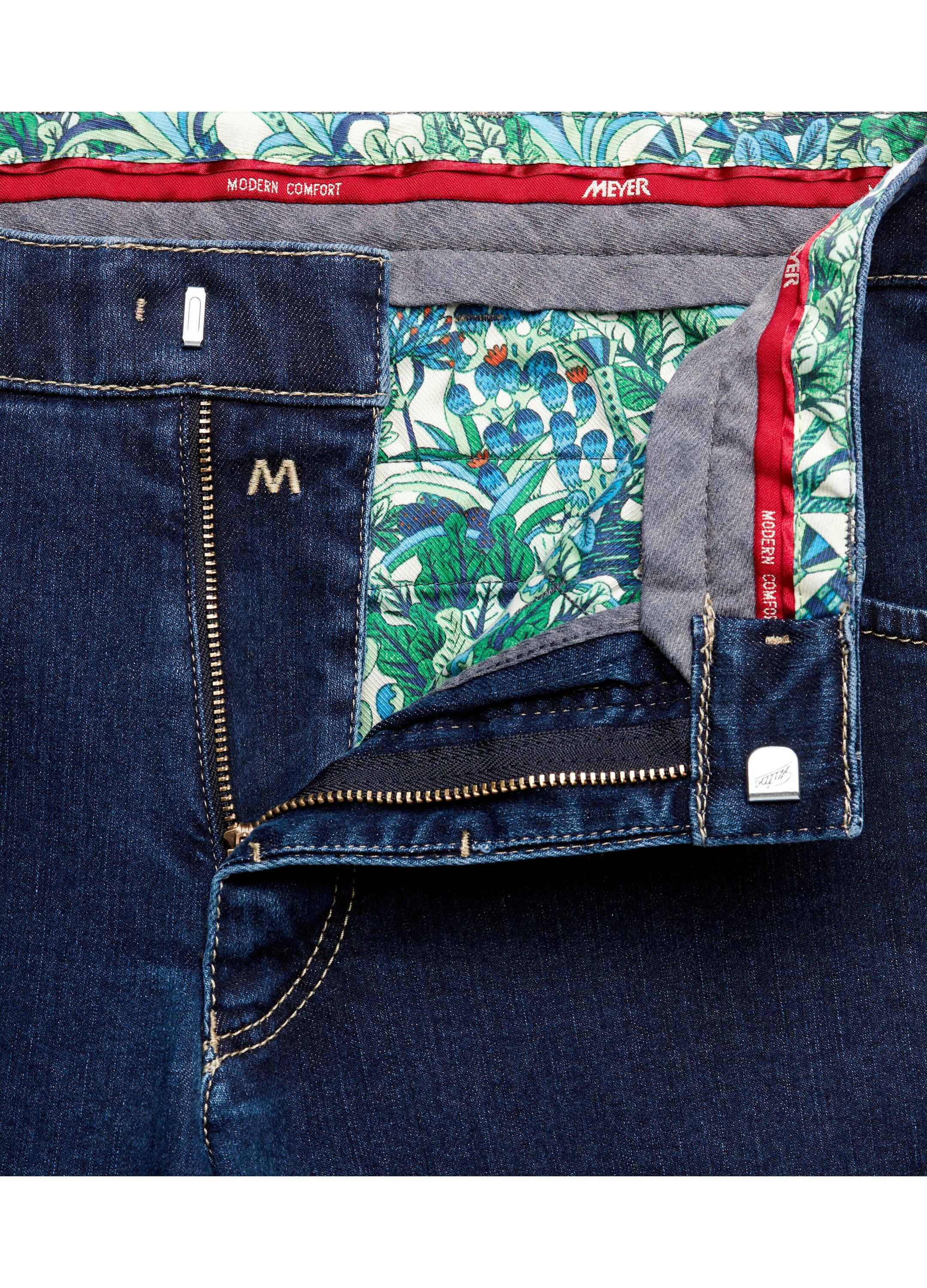 MEYER 5-Pocket-Jeans »Dublin« aus Stretch-Denim mit Dehnbund