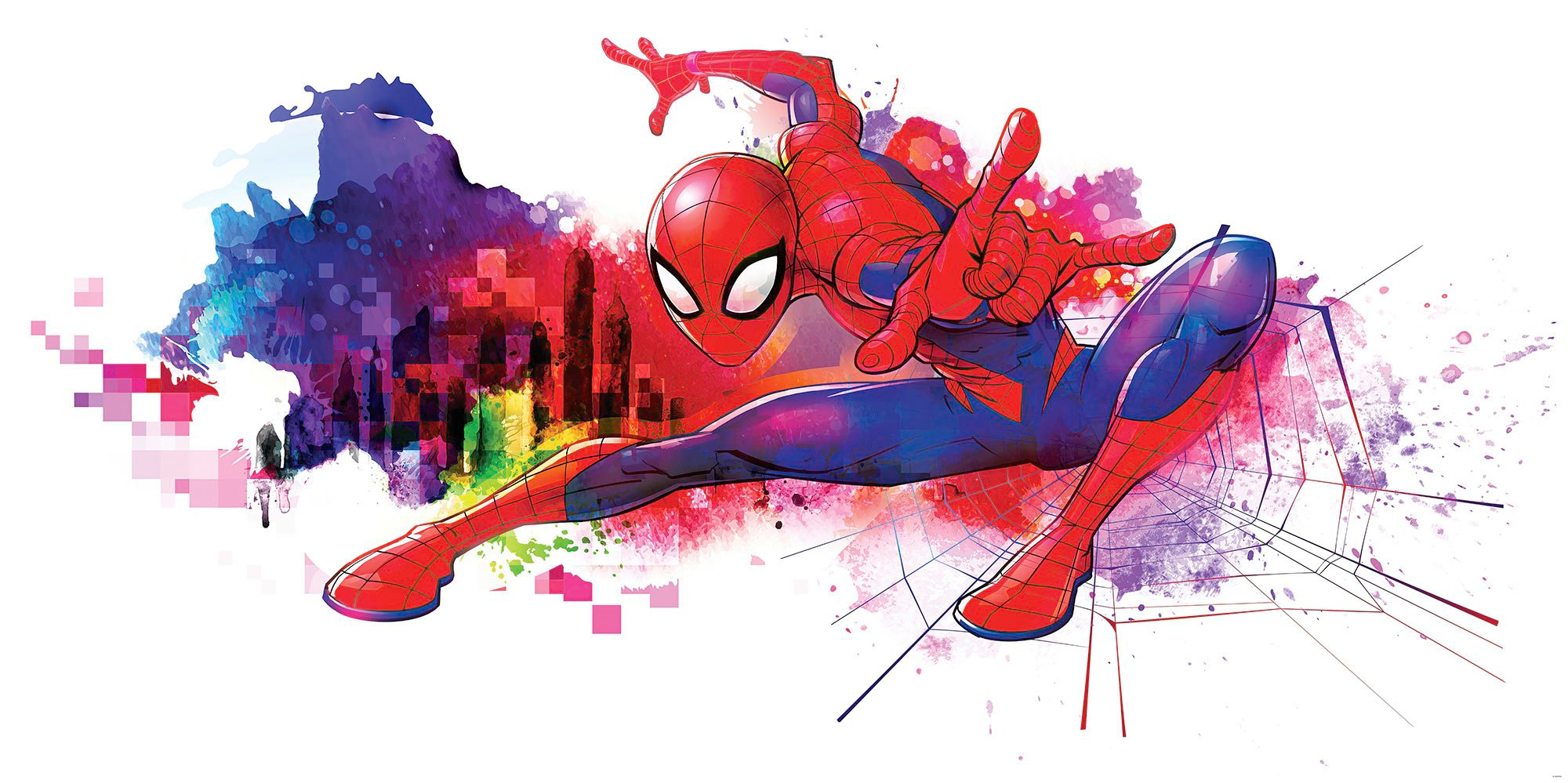 Vliestapete »Spider-Man Graffiti Art«, 300x150 cm (Breite x Höhe)