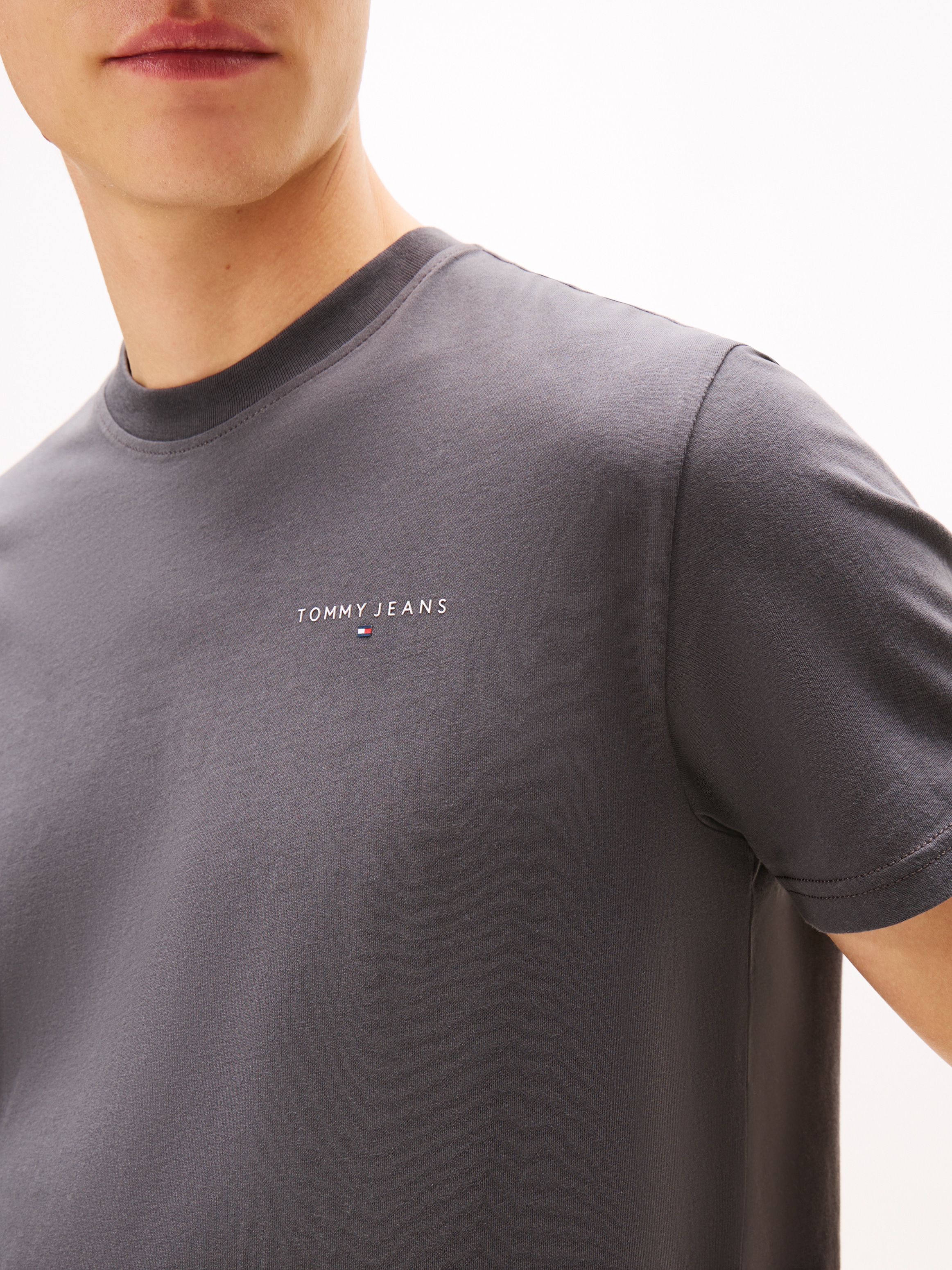 Tommy Jeans T-Shirt »TJM SLIM FIT LINEAR 2PACK« Packung, 2 Stk. Rundhals, Jersey