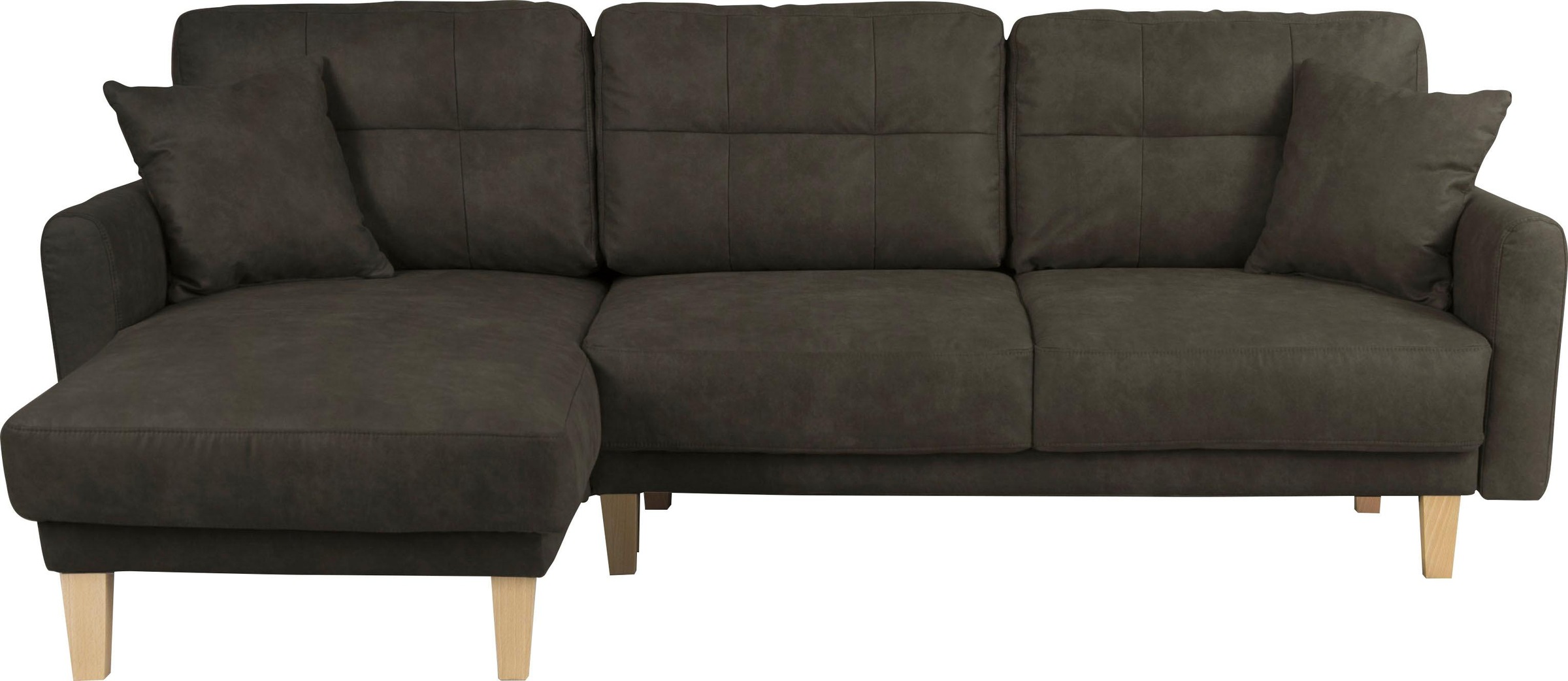 Home affaire Ecksofa »TRIPLO optionale Schlafsofa mit Bettkasten, Maße B/T/H: 234/164/89 cm«, L-Form wahlweise mit Bettfunktion - Liegefläche 132x210 cm