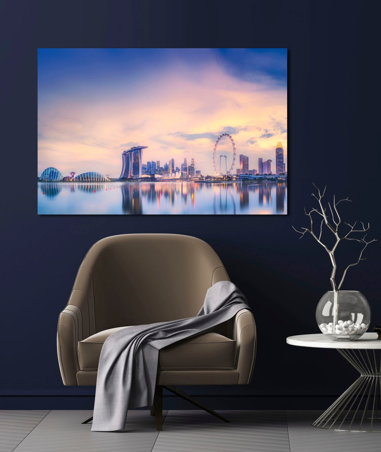 queence Acrylglasbild »Skyline«, Elemente der Architektur-Gebäude-Städte-Skyline, Fine Art-Print in Galeriequalität