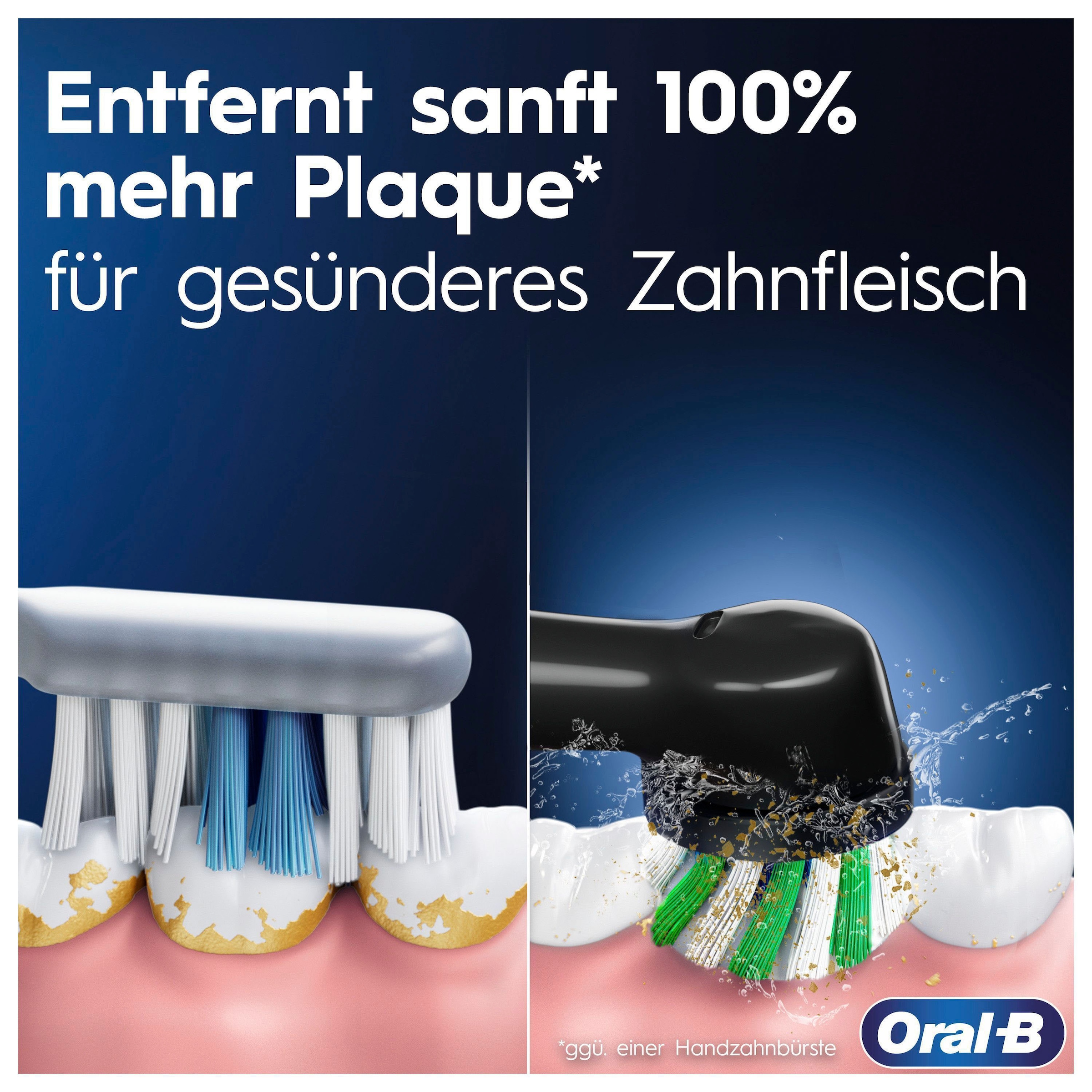 Oral-B Elektrische Zahnbürste »Pro 360°-Andruckkontrolle St. mit 3500 Edition«, XXL Special 3 Garantie Aufsteckbürsten, 1 3 Jahren