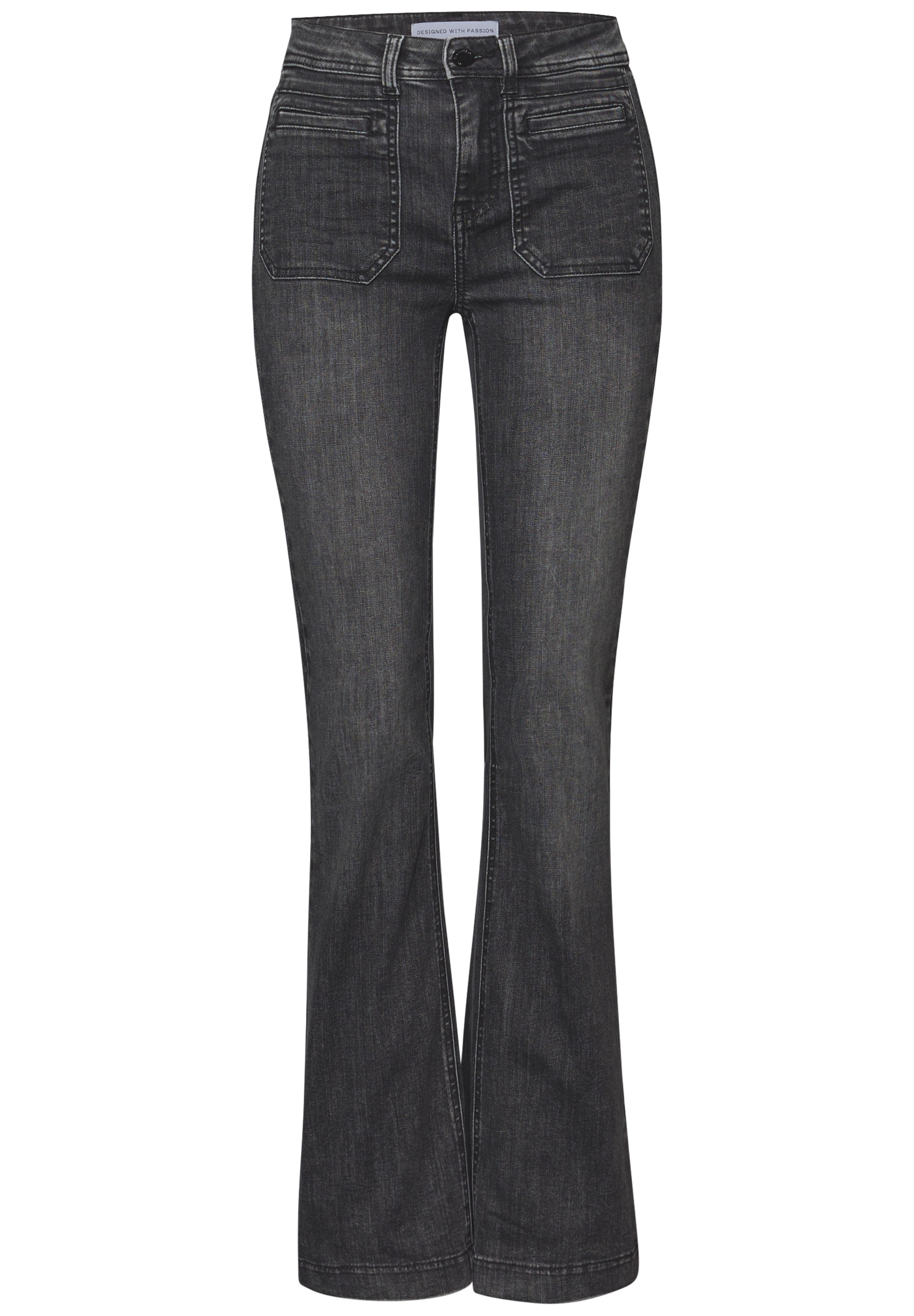 STREET ONE Bootcut-Jeans, mit großen Front-Taschen