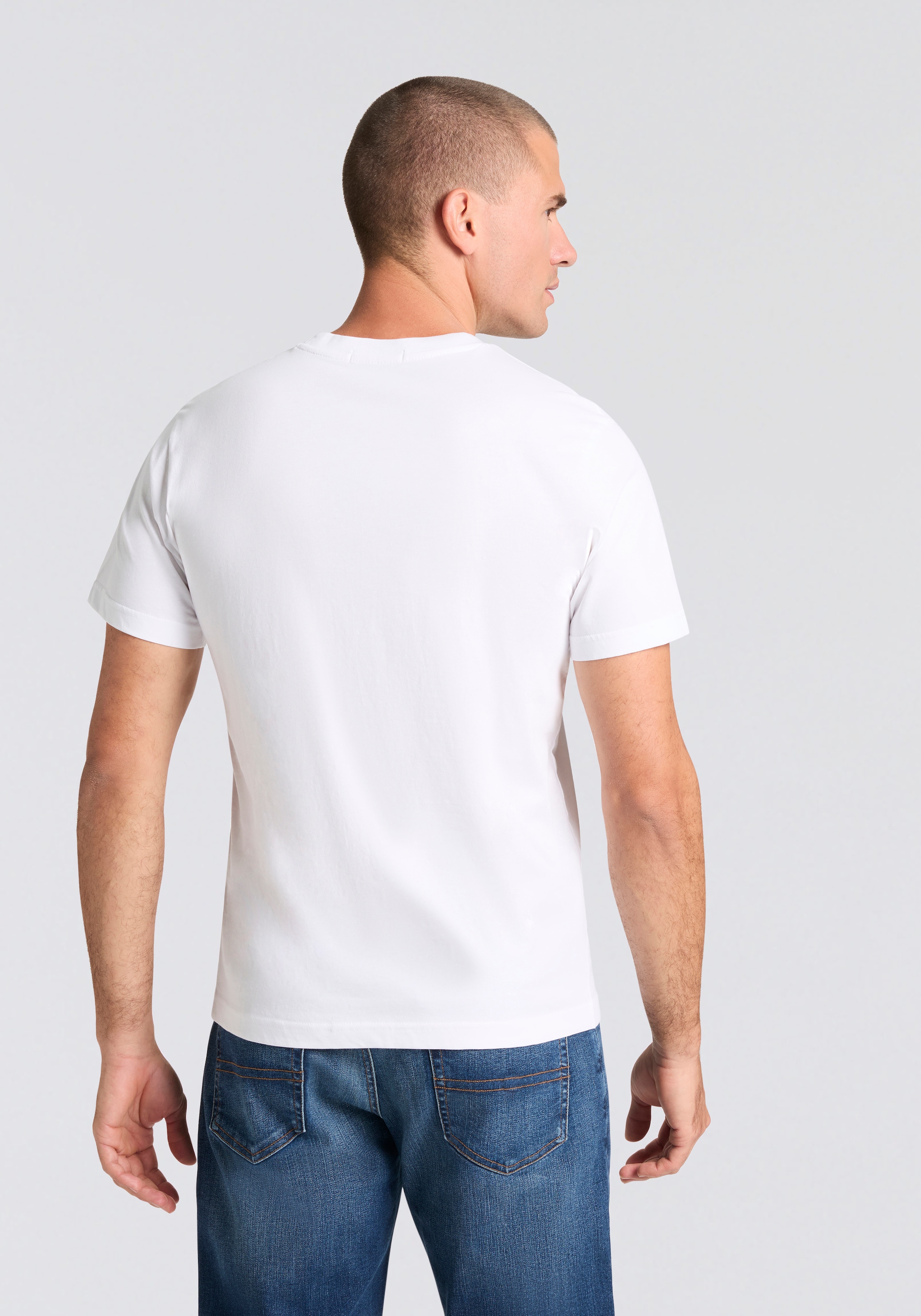 Replay T-Shirt , Kontrastfarbener Replay- Druck
