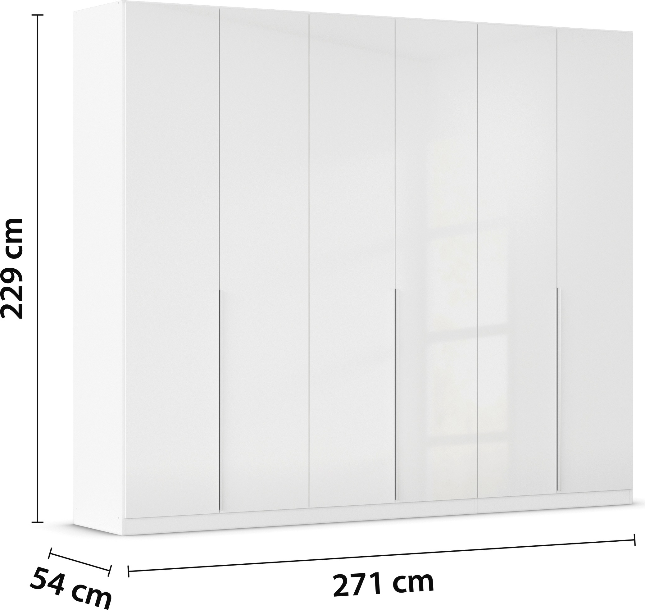 rauch Drehtürenschrank »Kleiderschrank Schrank Garderobe AGORDO TOPSELLER Schlafzimmer«, (in zwei Griff-Farben mit Dekor- oder Hochglanzfront), durchdachte Innenausstattung, in 6 Breiten und 2 Höhen MADE IN GERMANY