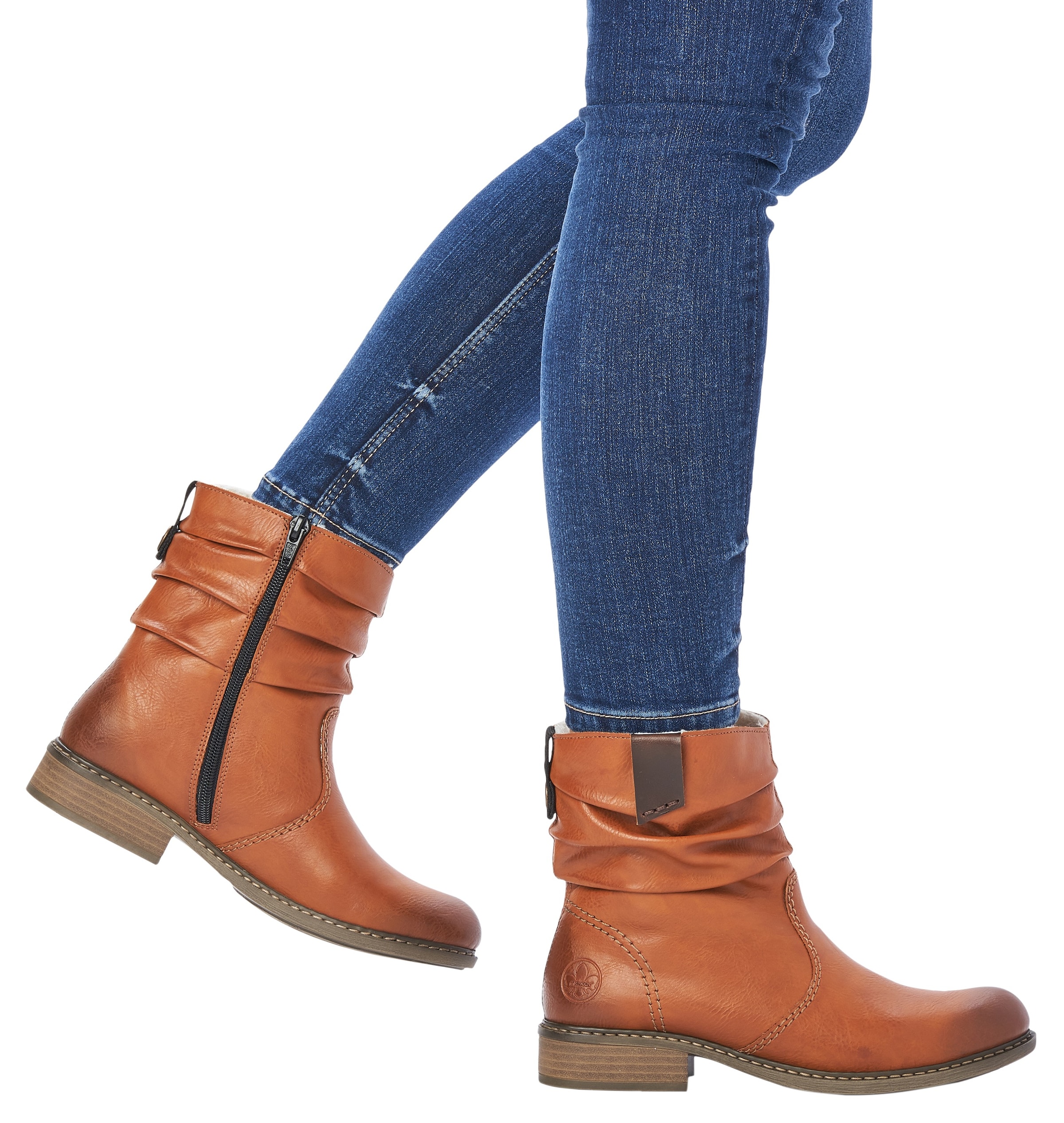 Rieker Winterboots, mit Raffungen am slouchy Schaft