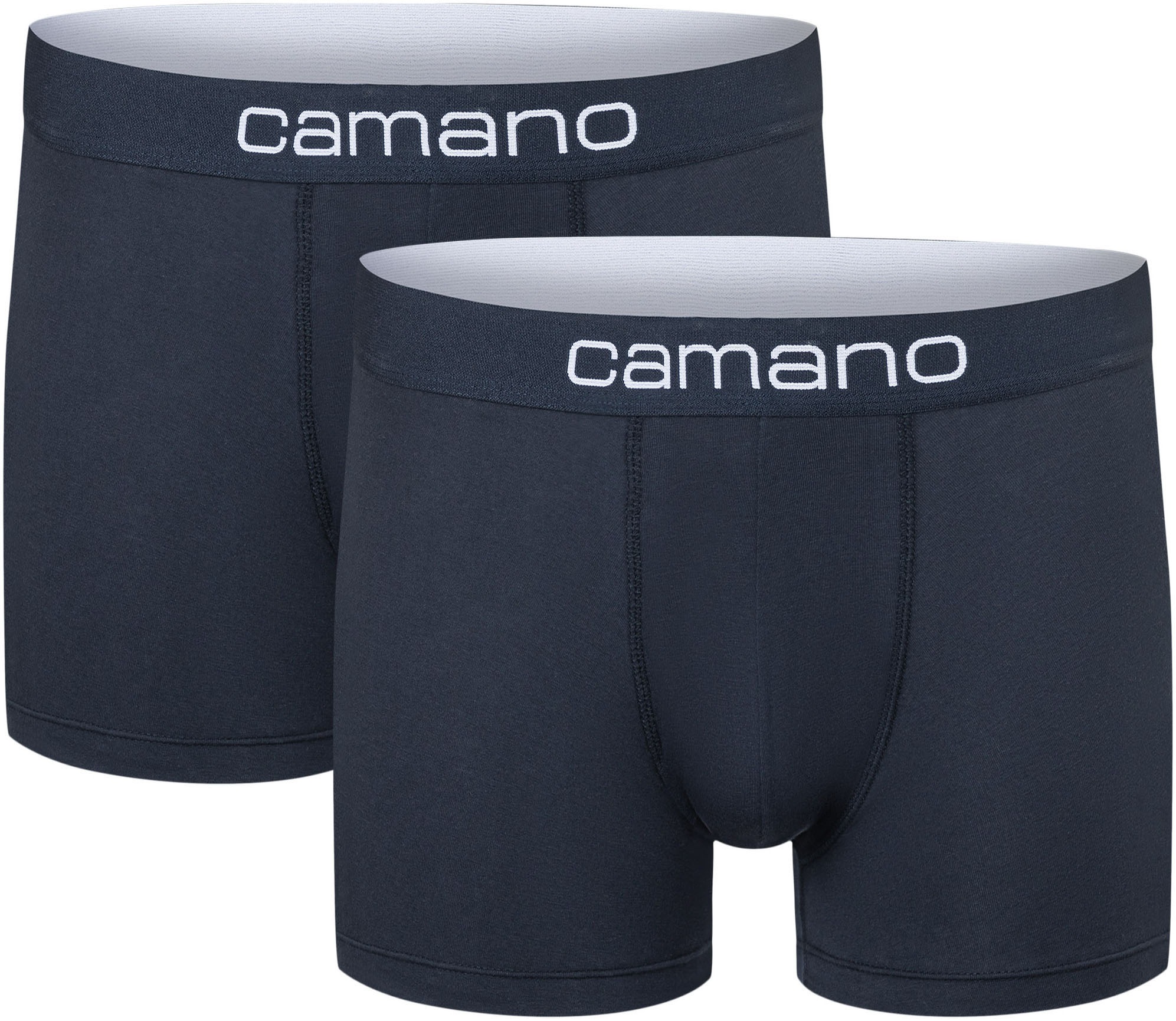 Camano Boxershorts »comfort«, (6er Pack), mit Stretch-Logobund
