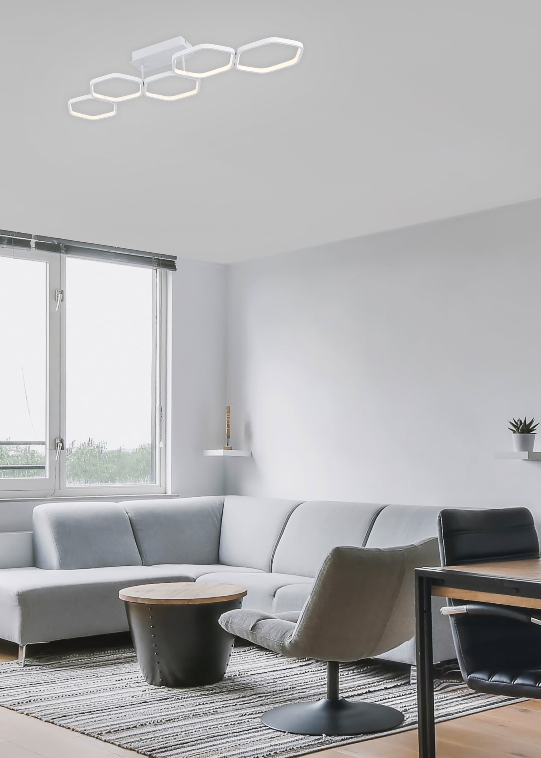 TRIO Leuchten LED Deckenleuchte »Vigo«, 1 flammig-flammig, weiß matt,  warmweiß, 3000 Kelvin, Wohnzimmerlampe, Schlafzimmerlampe online kaufen |  mit 3 Jahren XXL Garantie | Deckenlampen