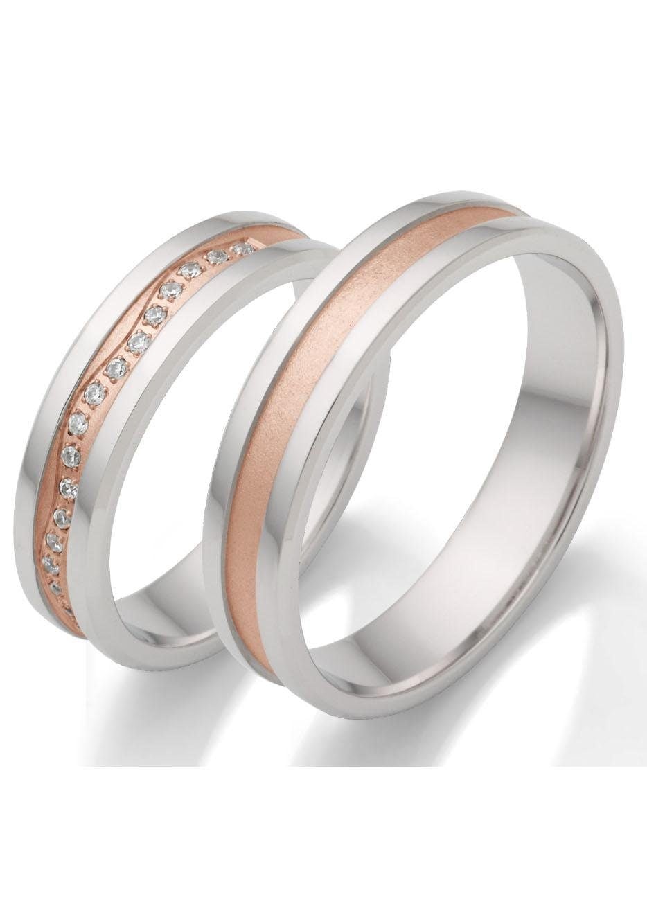 Firetti Trauring »Schmuck Ehering Zirkonia ohne mit ♕ Hochzeit bei o. Geschenk \