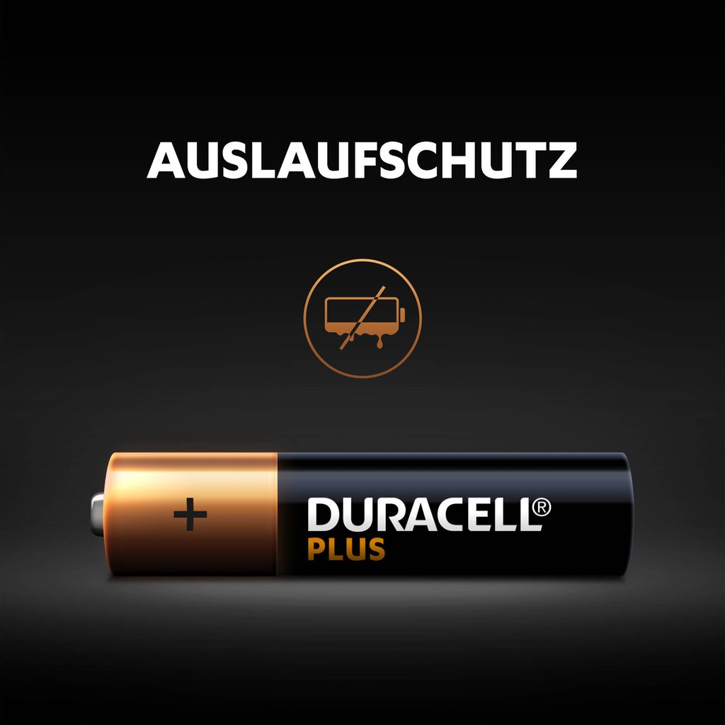Duracell Batterie »16er Pack Plus«, LR03, 1,5 V, (Packung, 16 St.), AAA Battrie Set