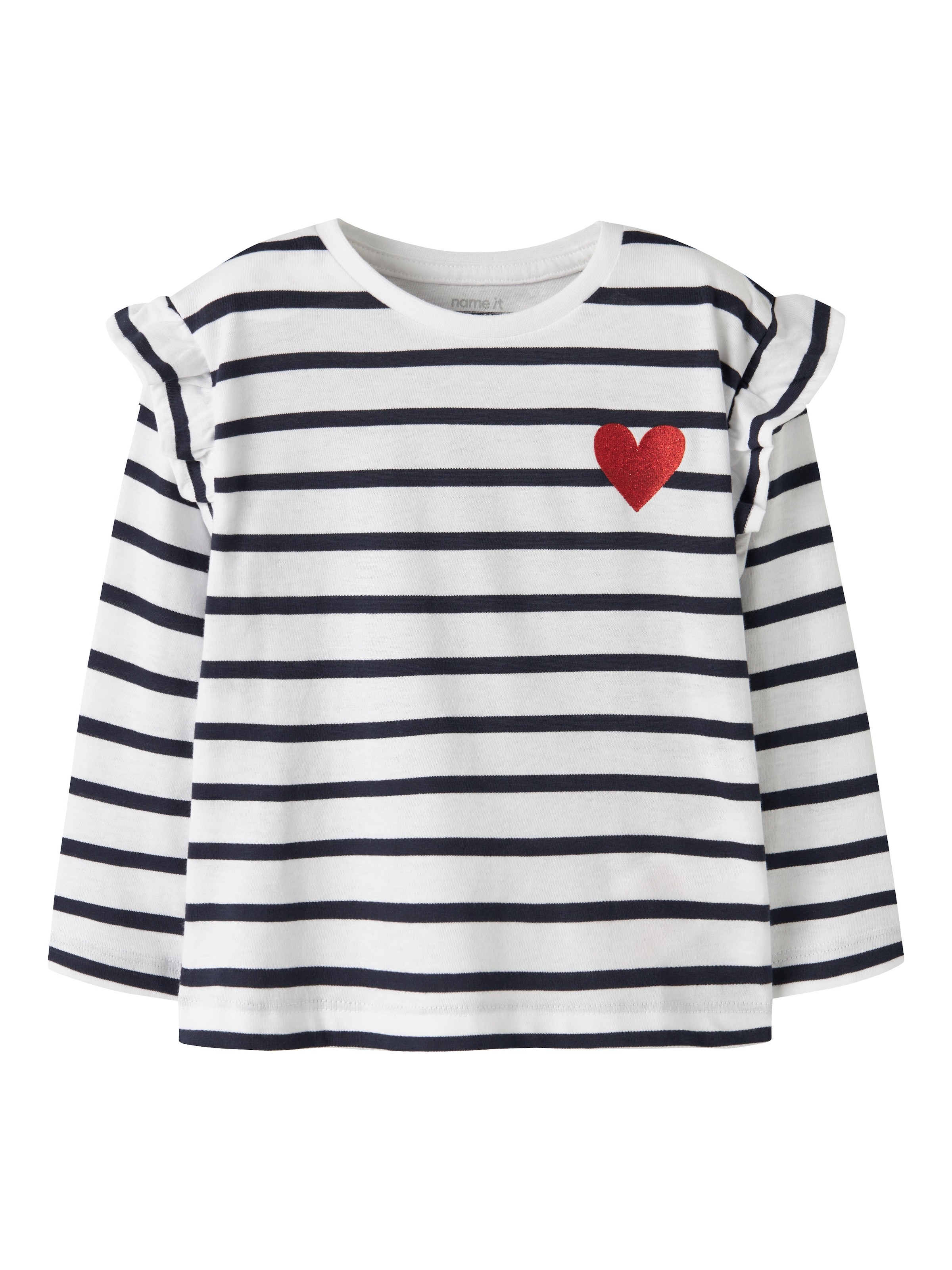 Name It Langarmshirt »NMFTOVELINA LS NREG TOP PB«