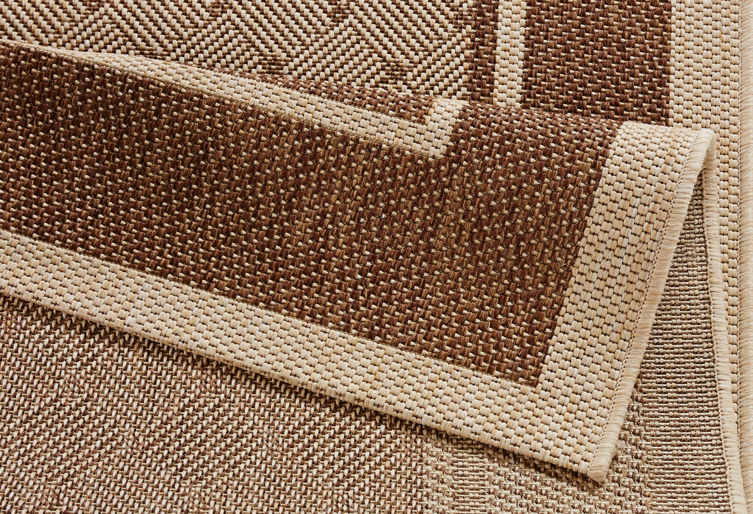 HANSE Home Teppich »Classy«, rechteckig, 8 mm Höhe, Flachgewebe, Sisal-Optik, Wohnzimmer, Schlafzimmer, Esszimmer, Bordüre