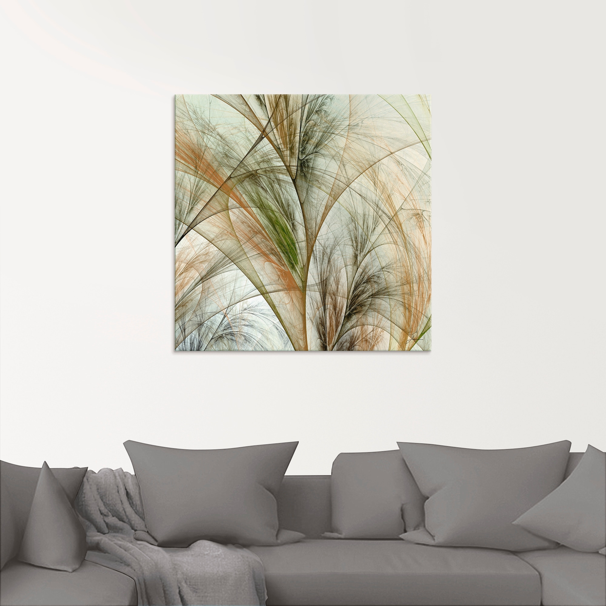 Artland Glasbild »Fraktales Gras IV« Gräser 1 Stk. tlg. in verschiedenen Größen