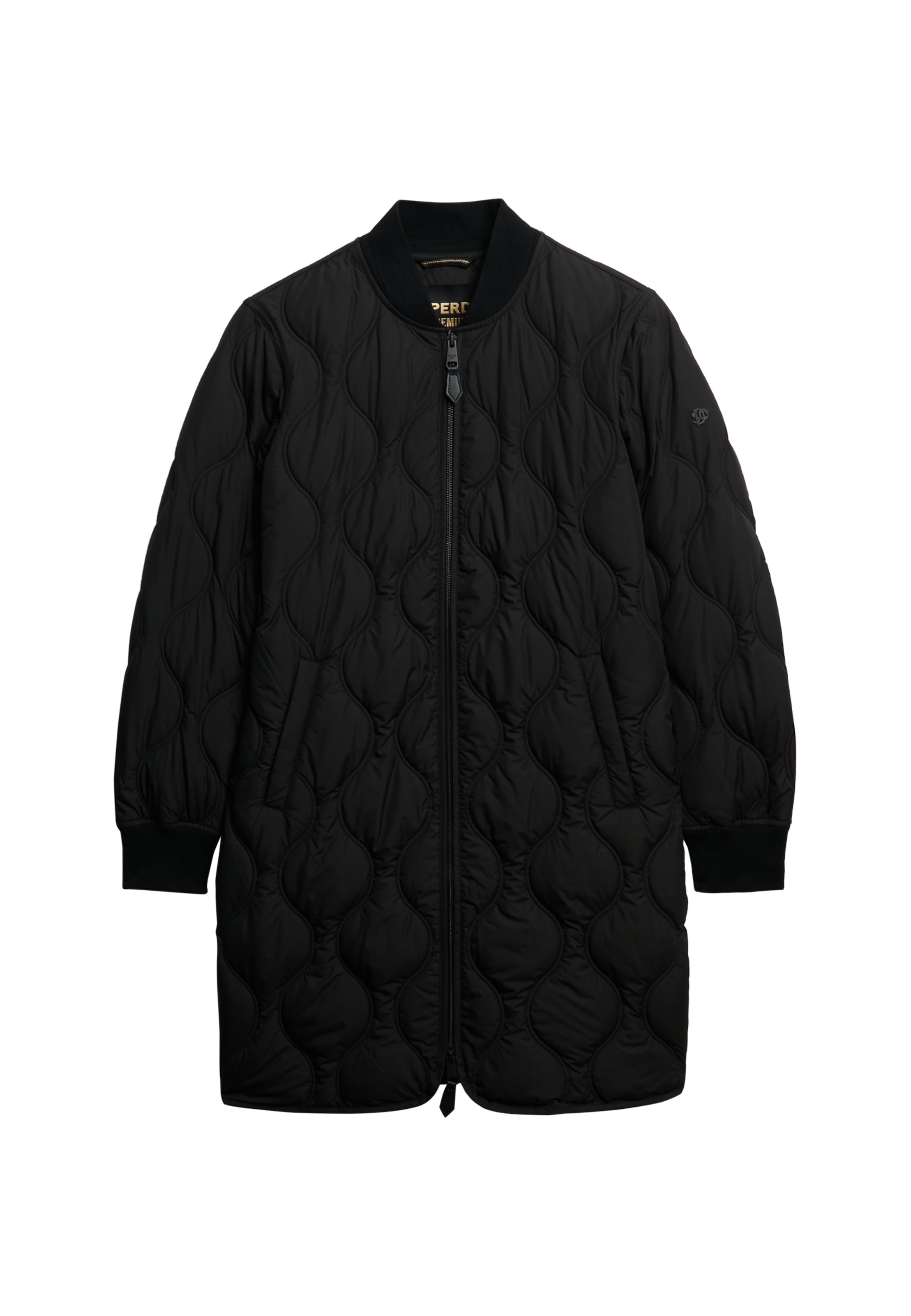 Superdry Steppjacke »LONG QUILTED LINER JACKET«, ohne Kapuze