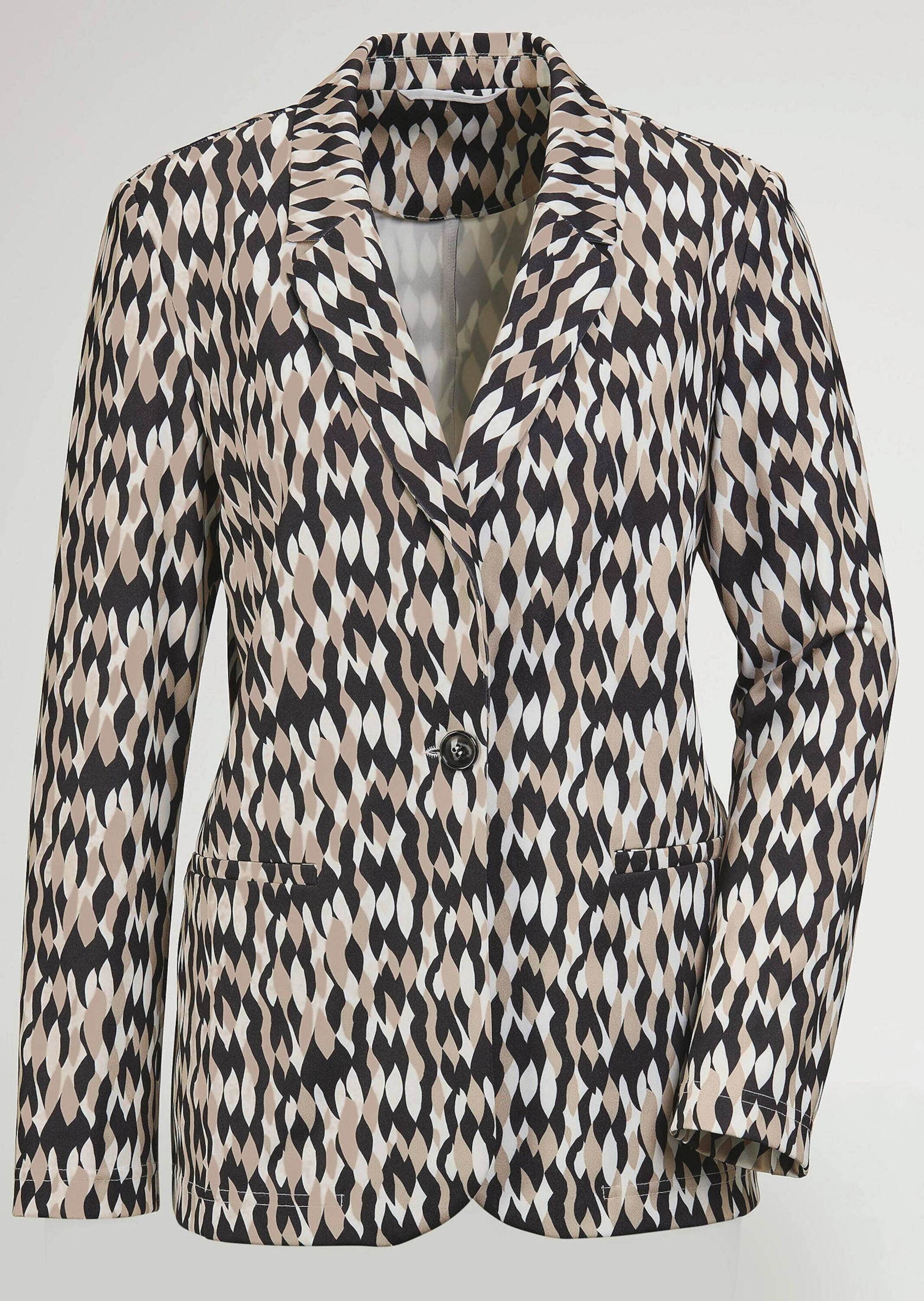 GOLDNER Jackenblazer »Kurzgröße Blazer gemustert«