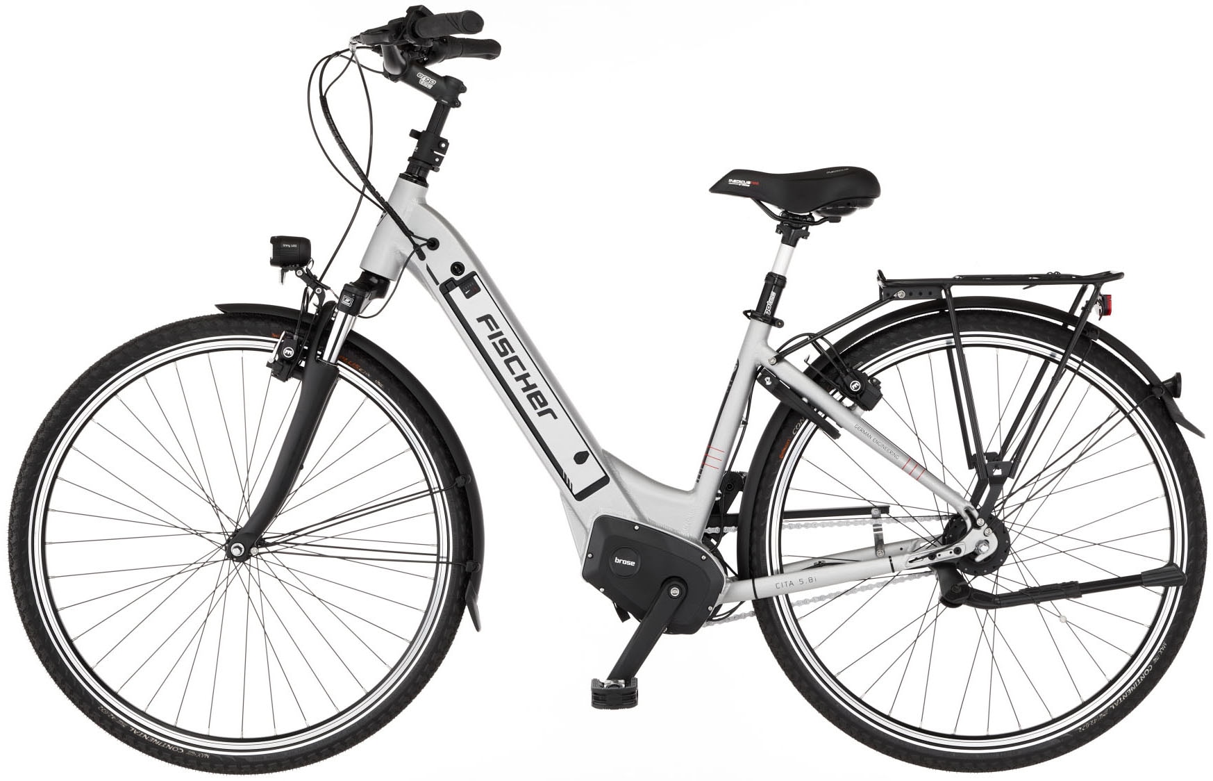FISCHER Fahrrad E-Bike »CITA 5.0i - Sondermodell 504 44«, 7 Gang, Shimano, NEXUS, Mittelmotor 250 W, Pedelec, Elektrofahrrad für Damen u. Herren, Cityrad