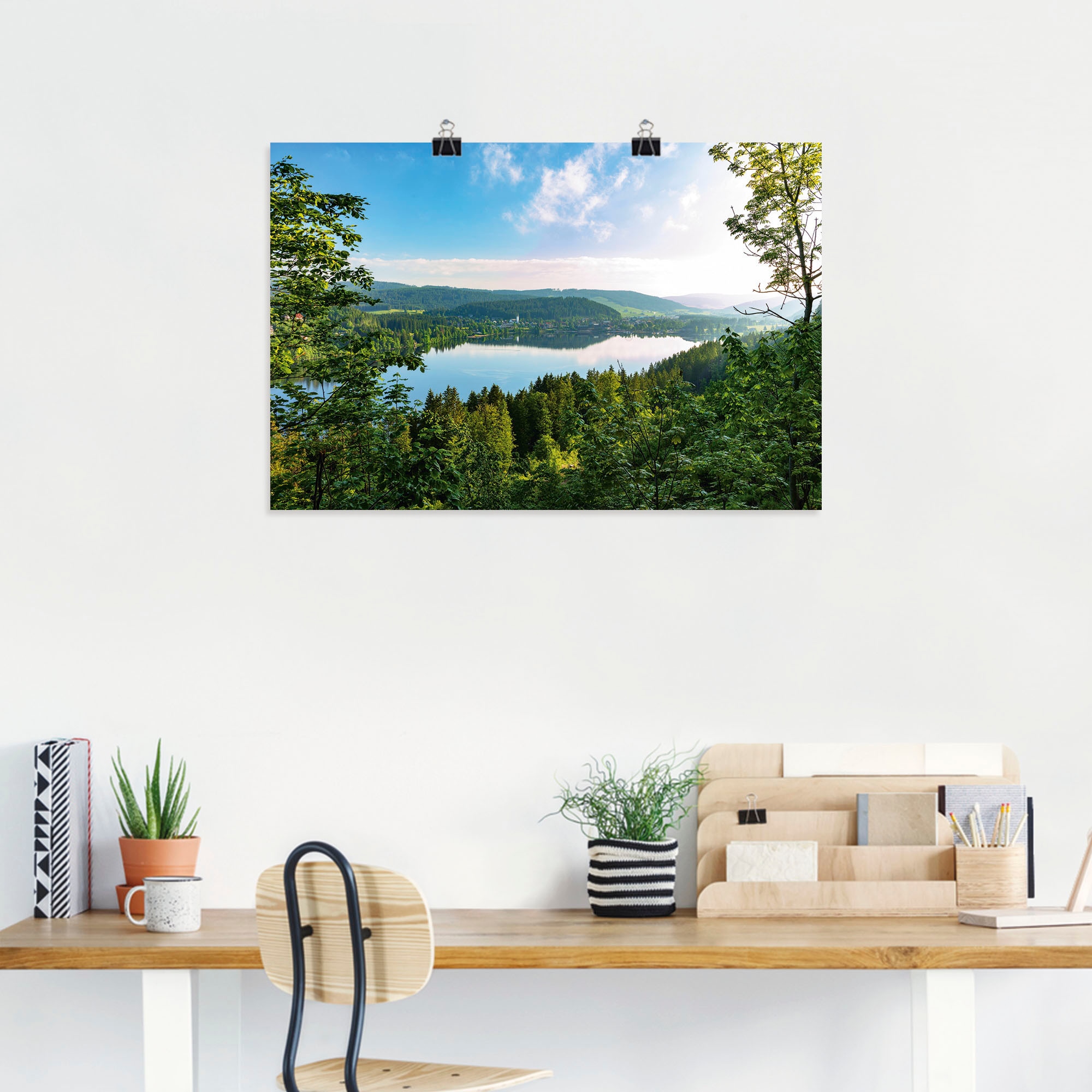 Artland Wandbild »Blick auf den Titisee im Schwarzwald«, Seebilder, (1 St.), als Leinwandbild, Poster in verschied. Größen