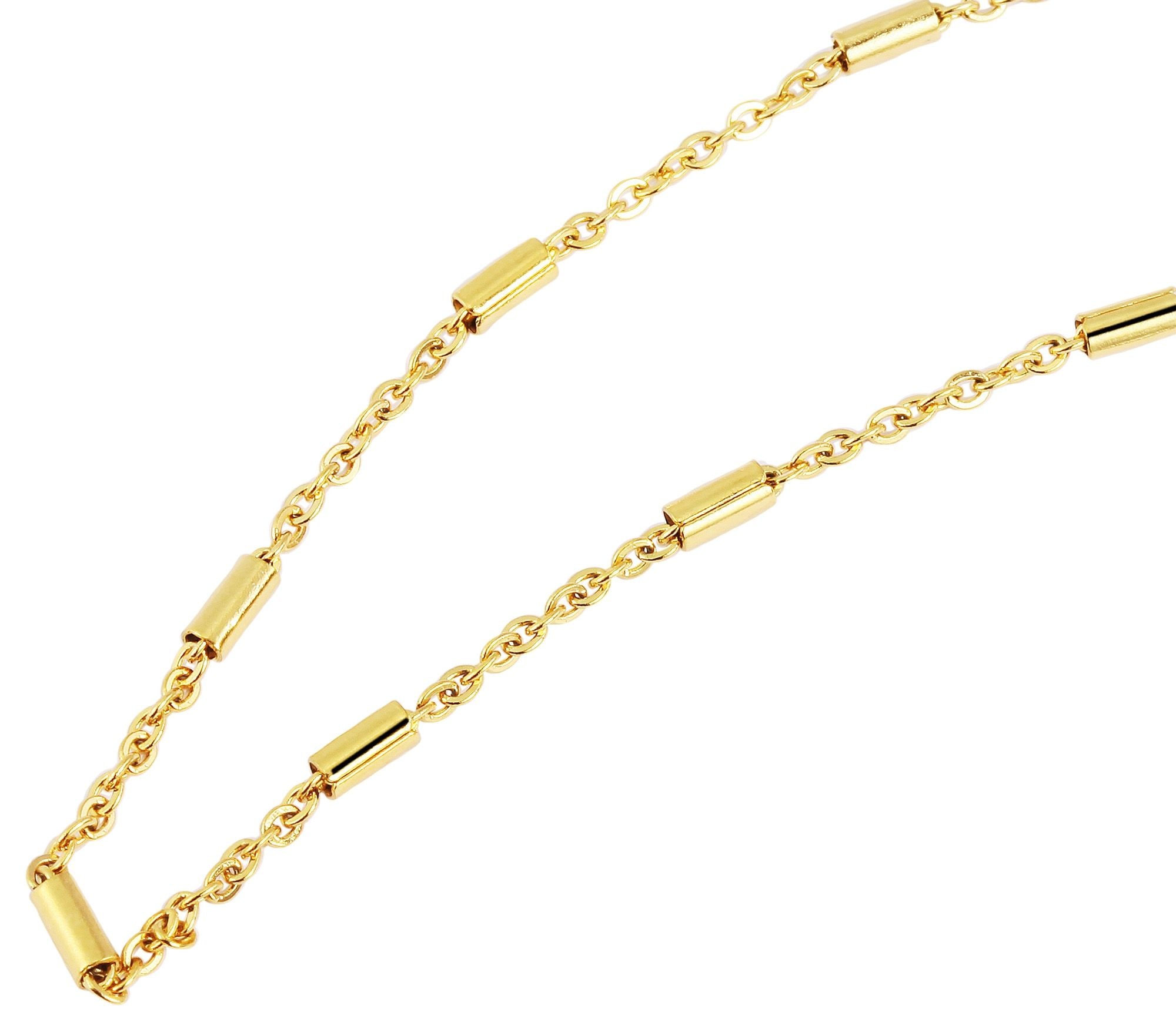 Adelia´s Gliederkette »Damen Halskette ¿ Ankerkette aus Edelstahl«
