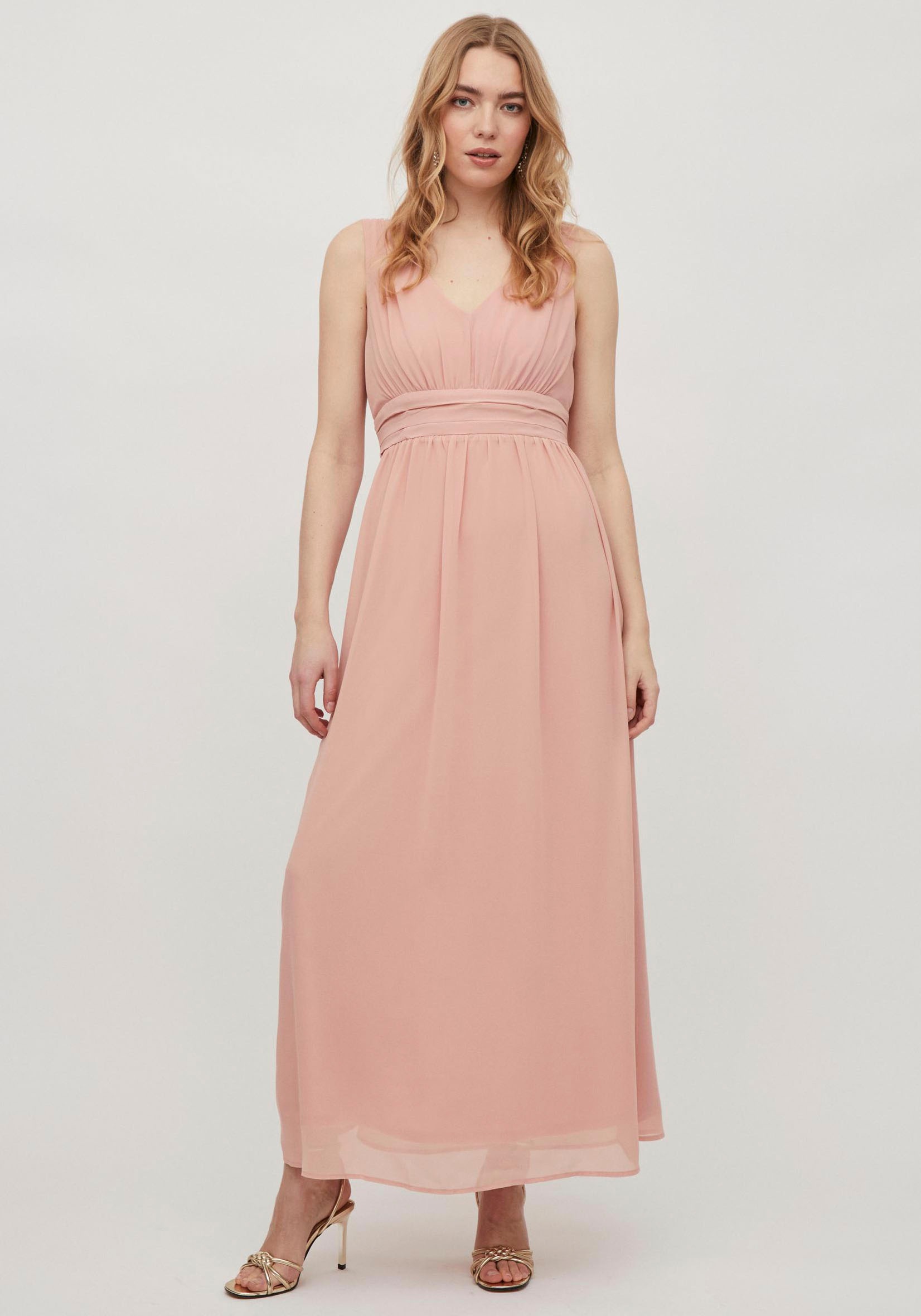 Vila Maxikleid »VIMILINA LONG DRESS«, mit Falteneinsatz vorne kaufen