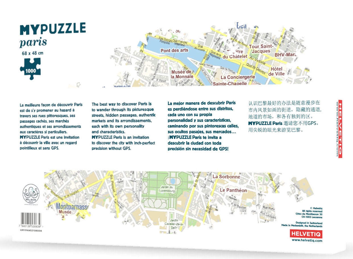 Helvetiq Puzzle »My Puzzle - Paris«, Made in Europe