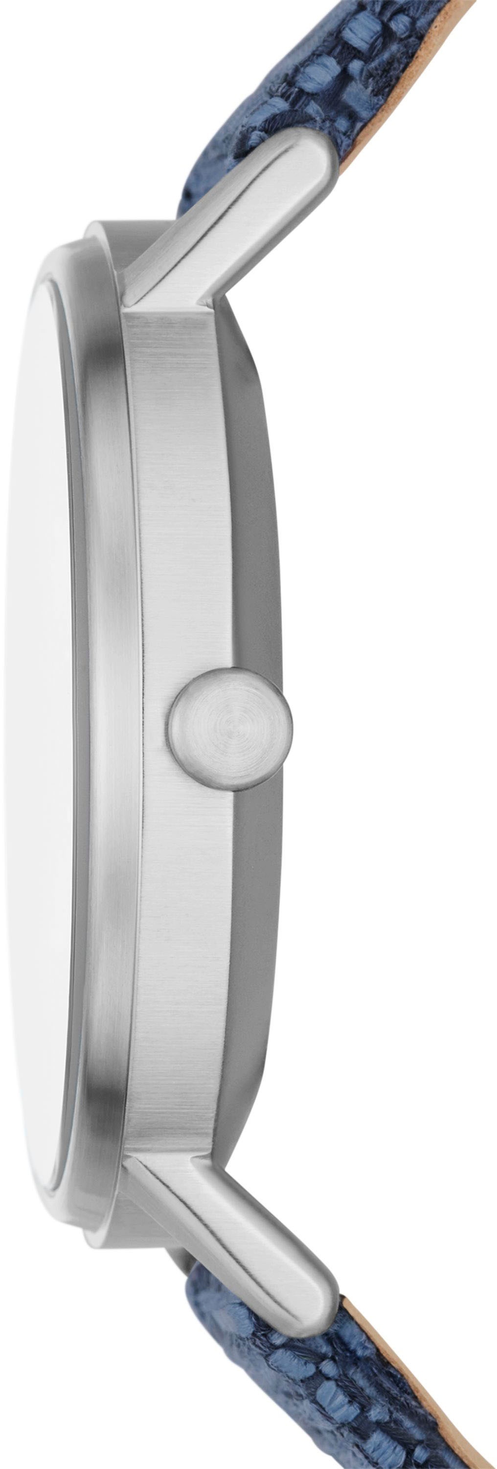 Skagen Quarzuhr »KUPPEL, SKW6894«, Armbanduhr, Herrenuhr, analog, dezentrale Sekunde, Textilarmband