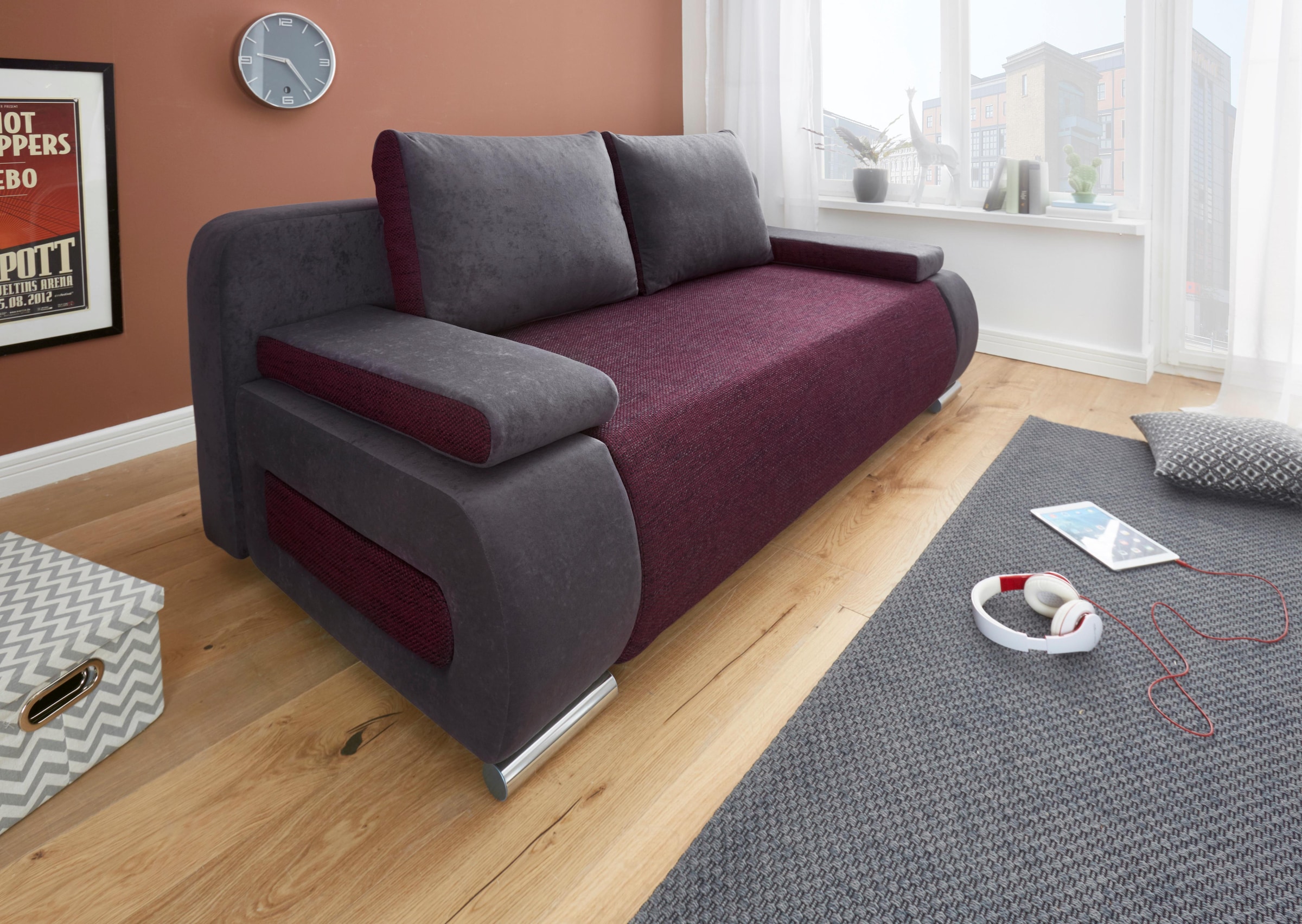 COLLECTION AB Schlafsofa Moritz, mit Bettfunktion und Bettkasten