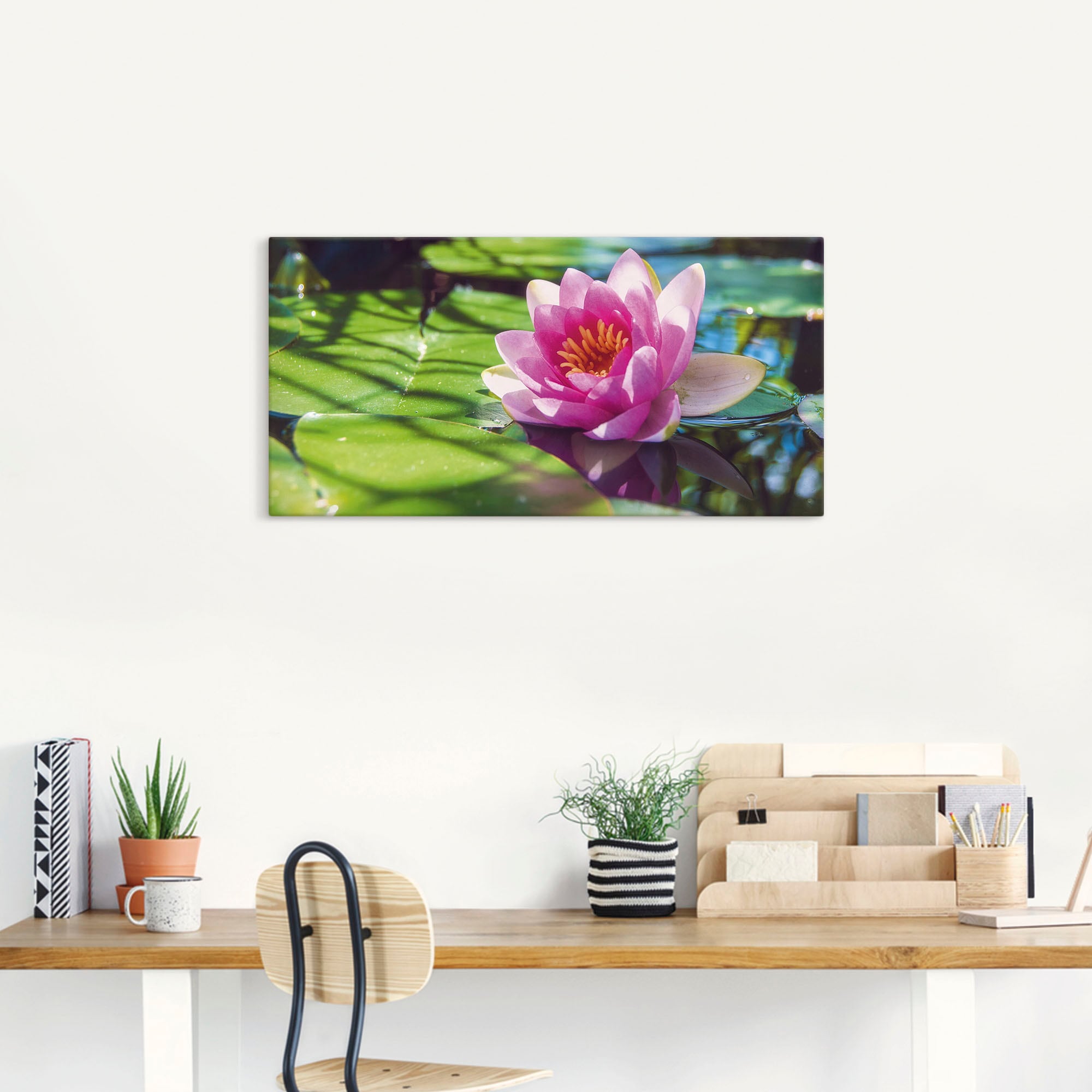 Artland Wandbild »Seerose Nahaufnahme«, Blumenbilder, (1 St.), als Alubild, Outdoorbild, Leinwandbild, Wandaufkleber, versch. Größen